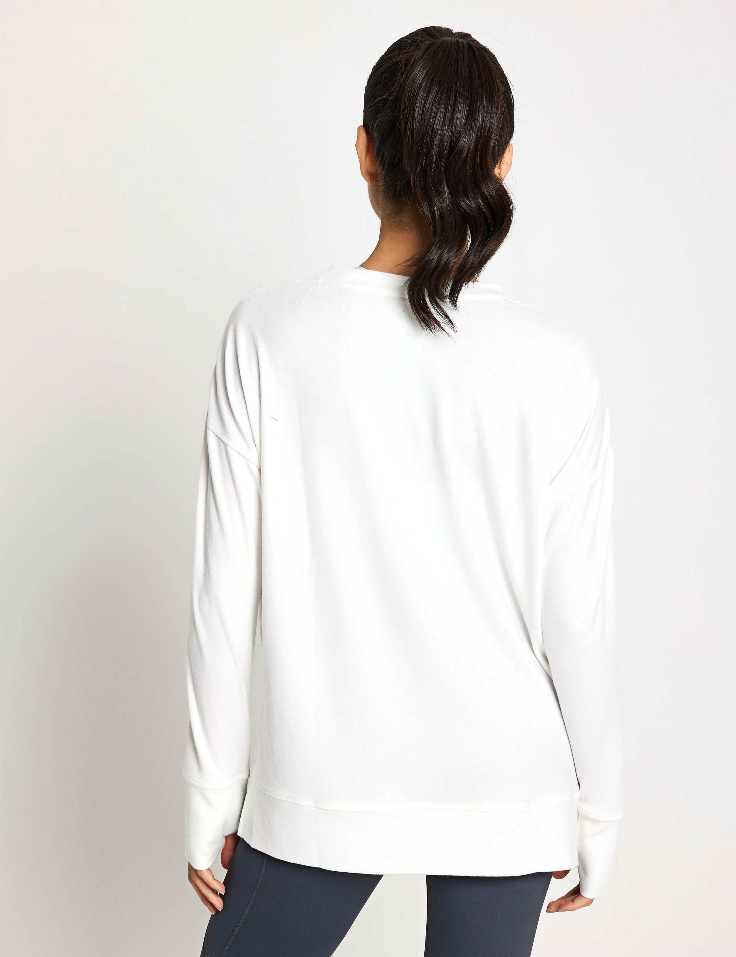 Shelby Crew Neck Step Hem Relaxed Sweat-shirt 2 of 6