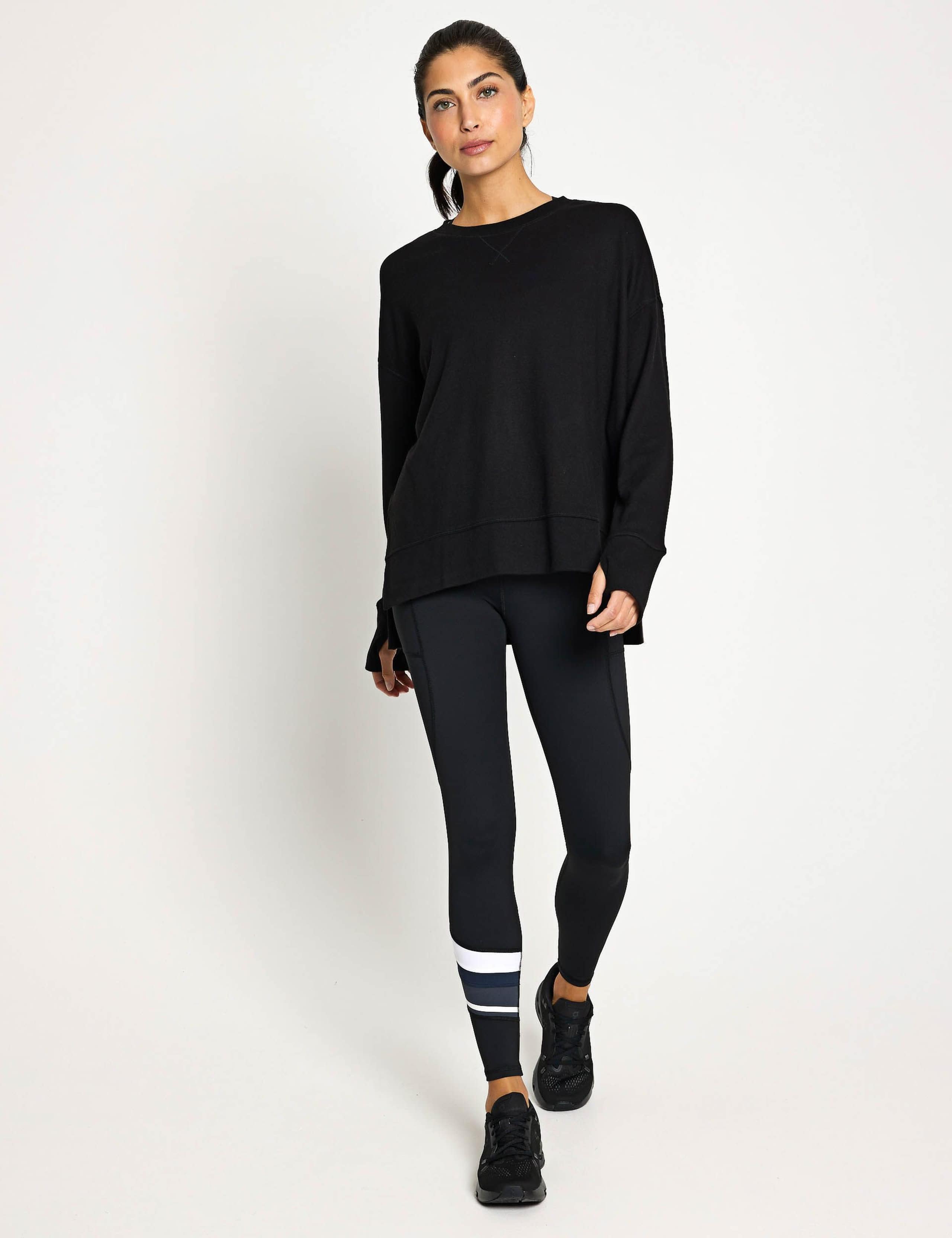 Shelby Crew Neck Step Hem Relaxed Sweat-shirt 3 of 6