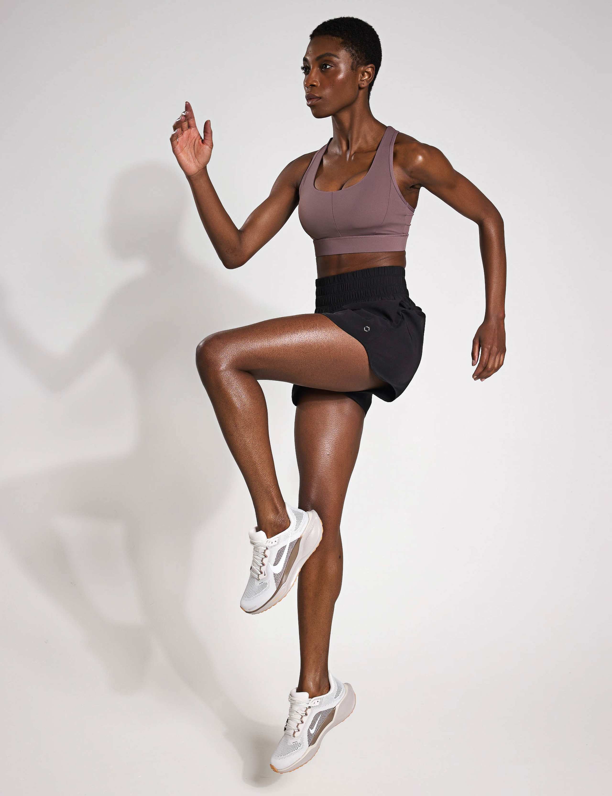 Bronte Woven High Waisted Running Shorts 2 of 5