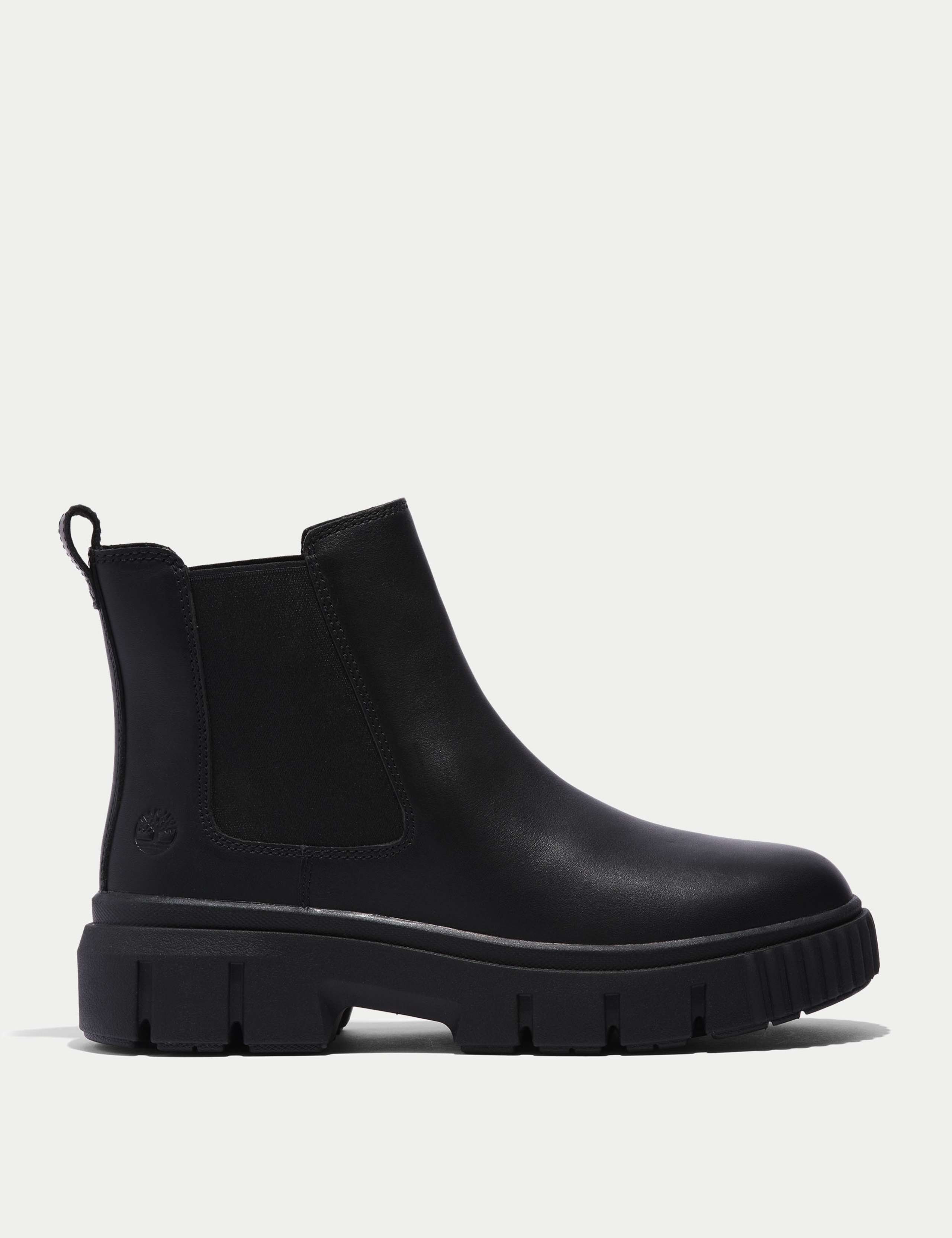 Greyfield Leather Chelsea Flatform Boots 1 of 6