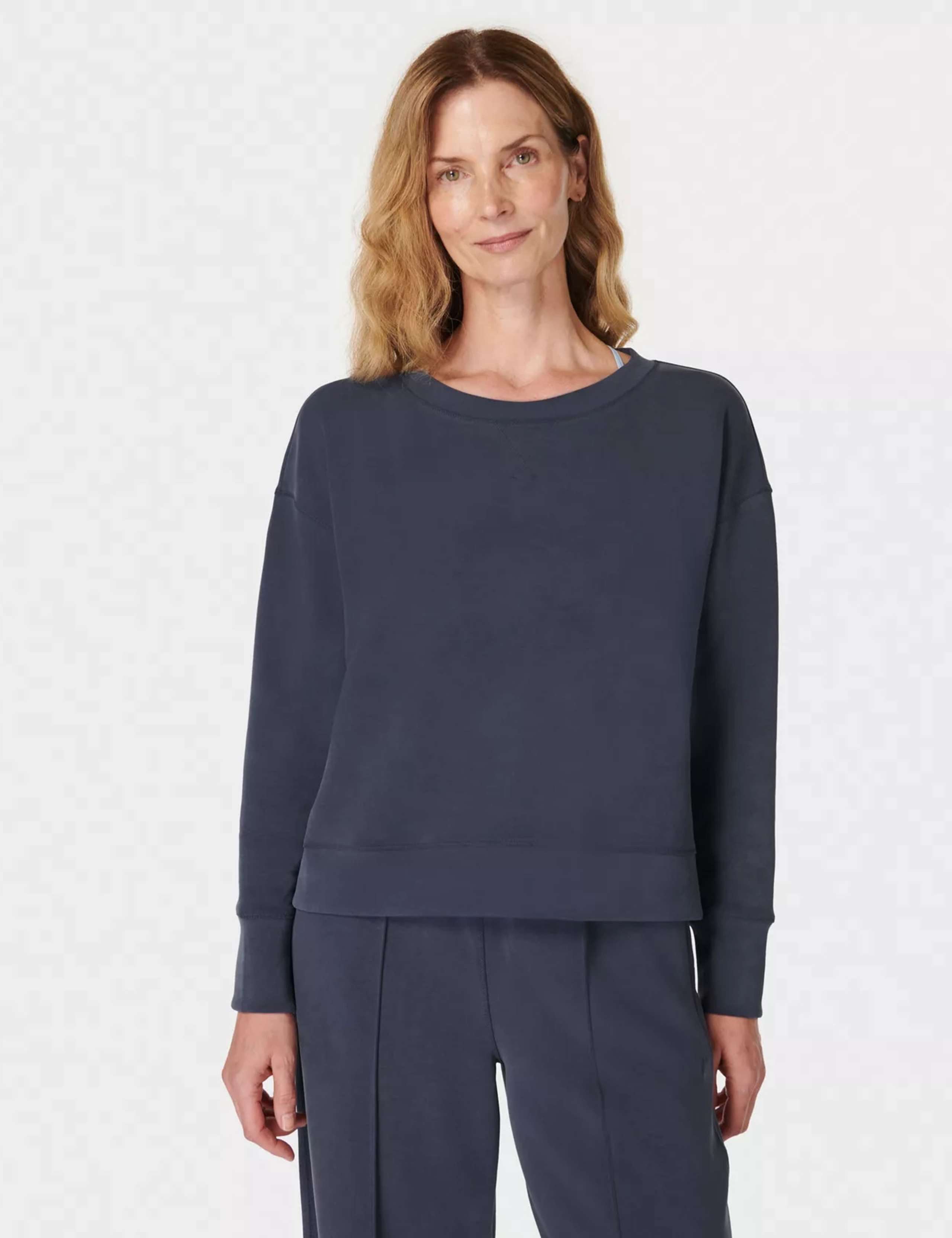 Sand Wash Modal Blend Crew Neck Sweatshirt 1 of 5