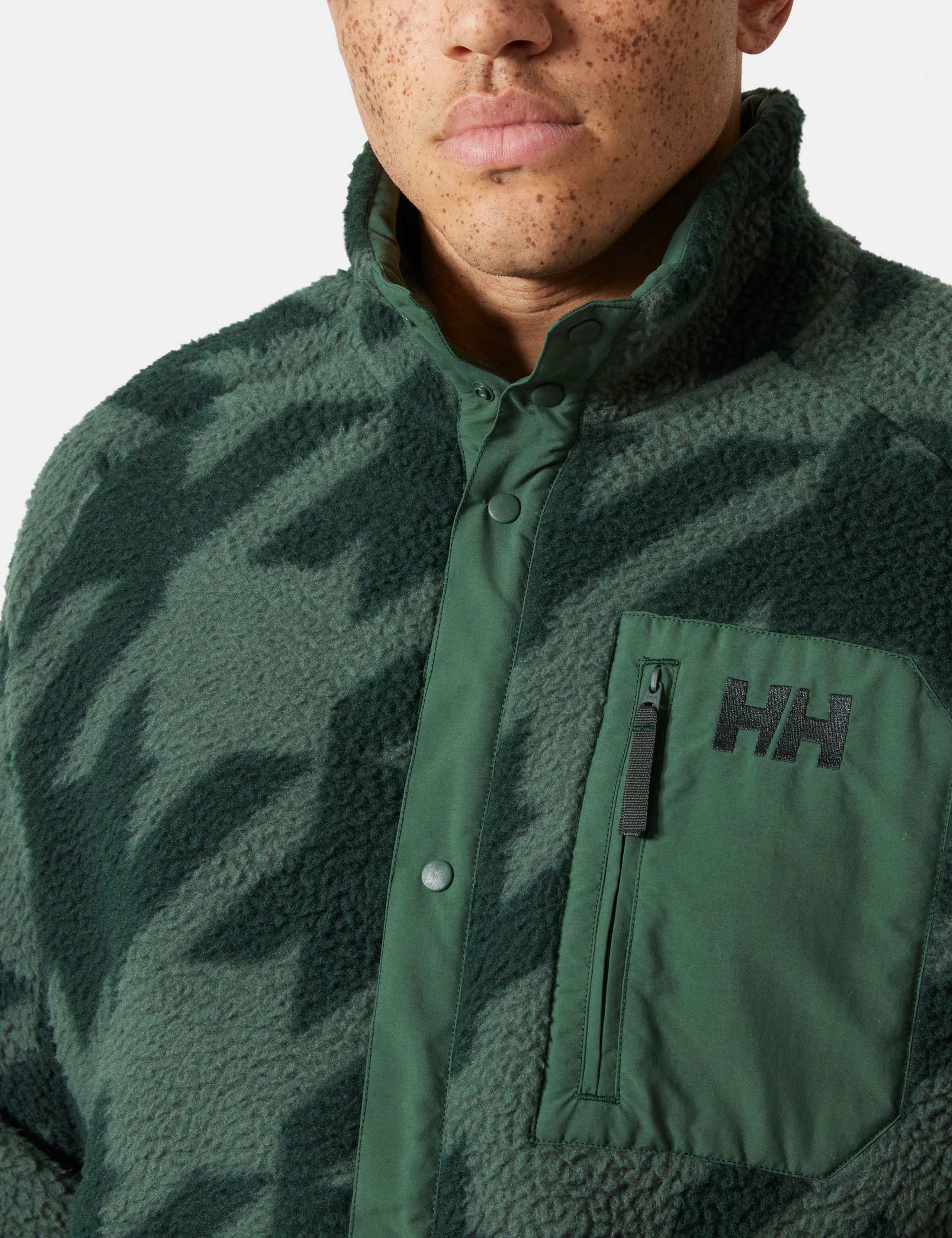 Panorama Printed Fleece Popper Front Jacket 5 of 5