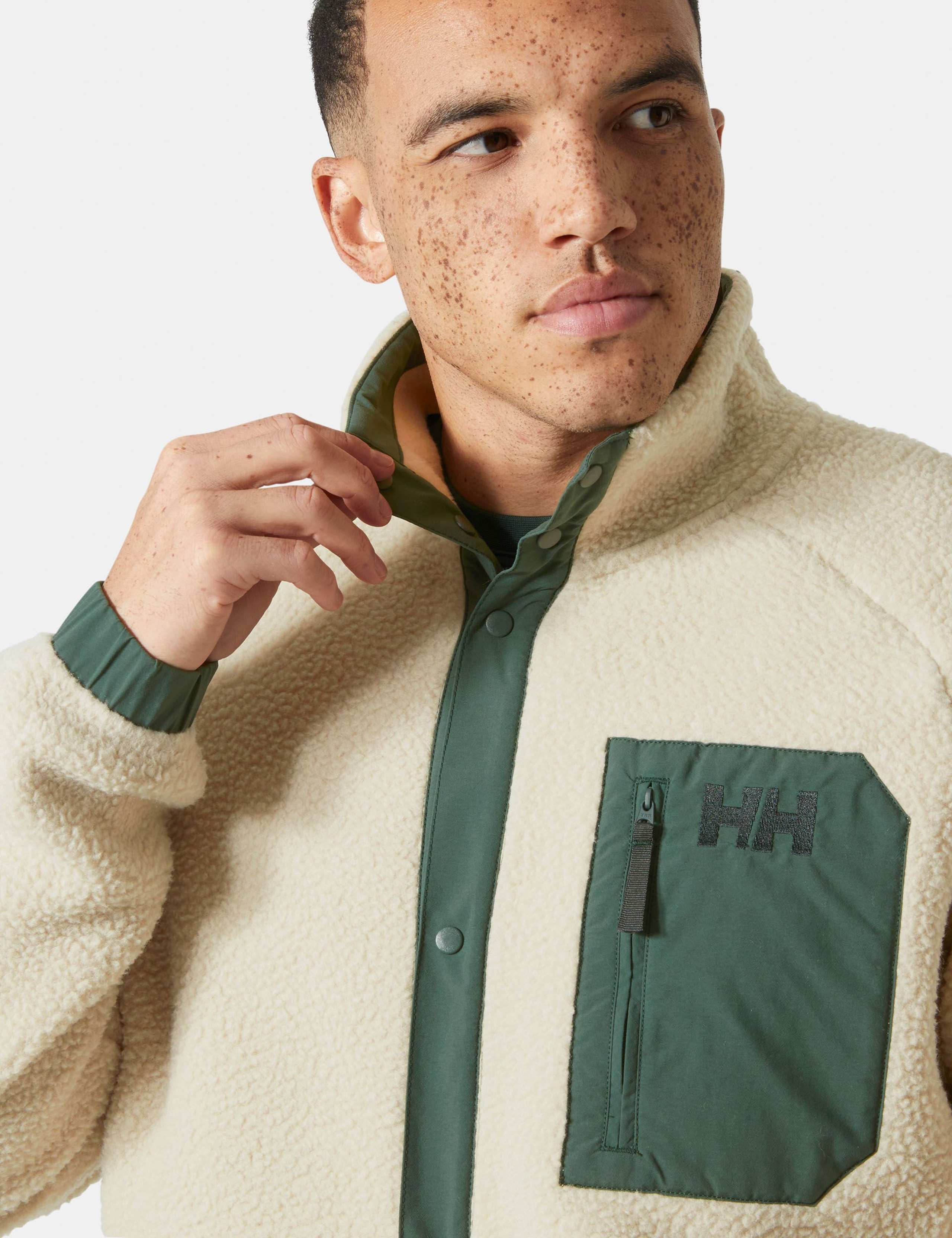 Panorama Fleece Funnel Neck Popper Jacket 5 of 5