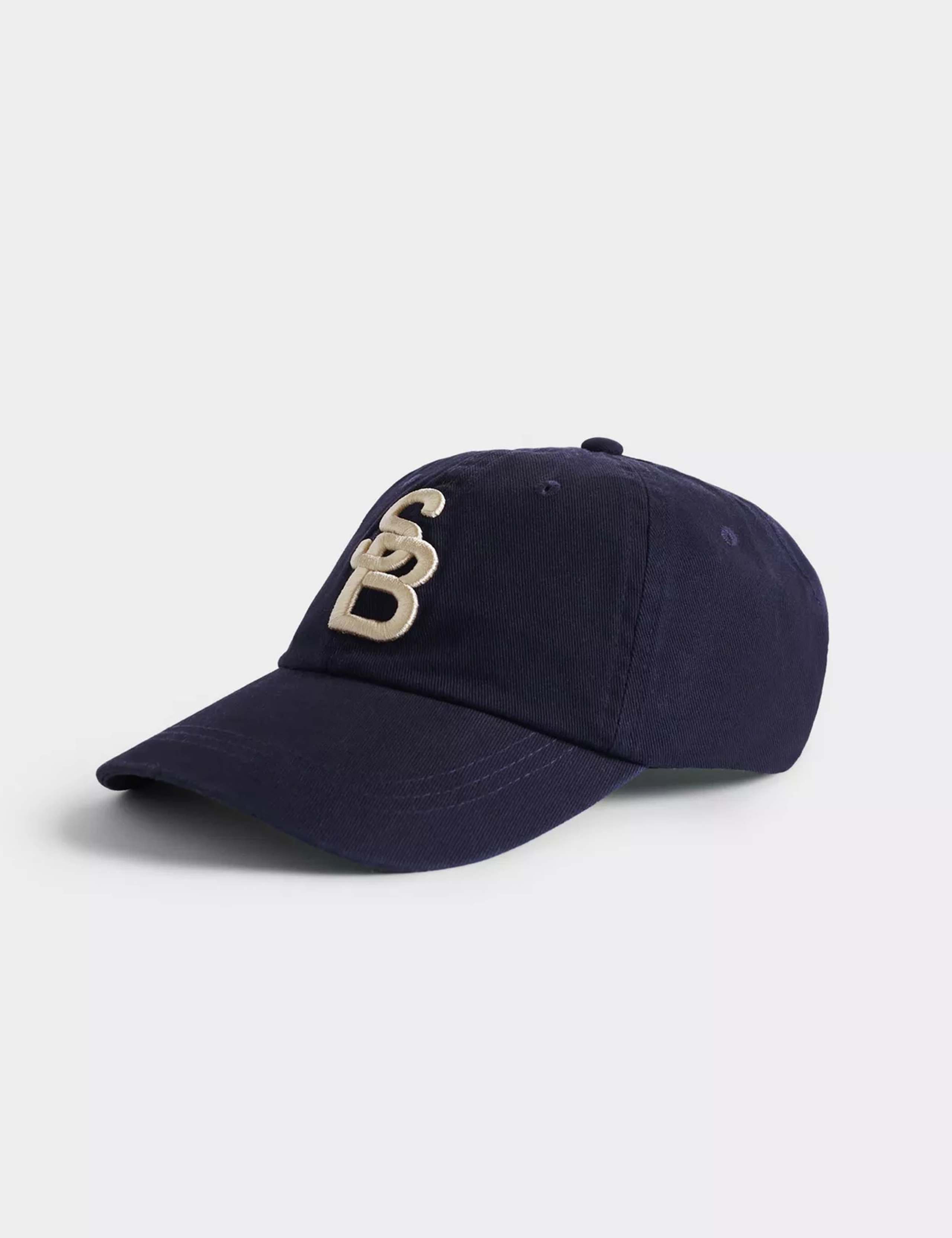 Pure Cotton Embroidered Baseball Cap 1 of 5