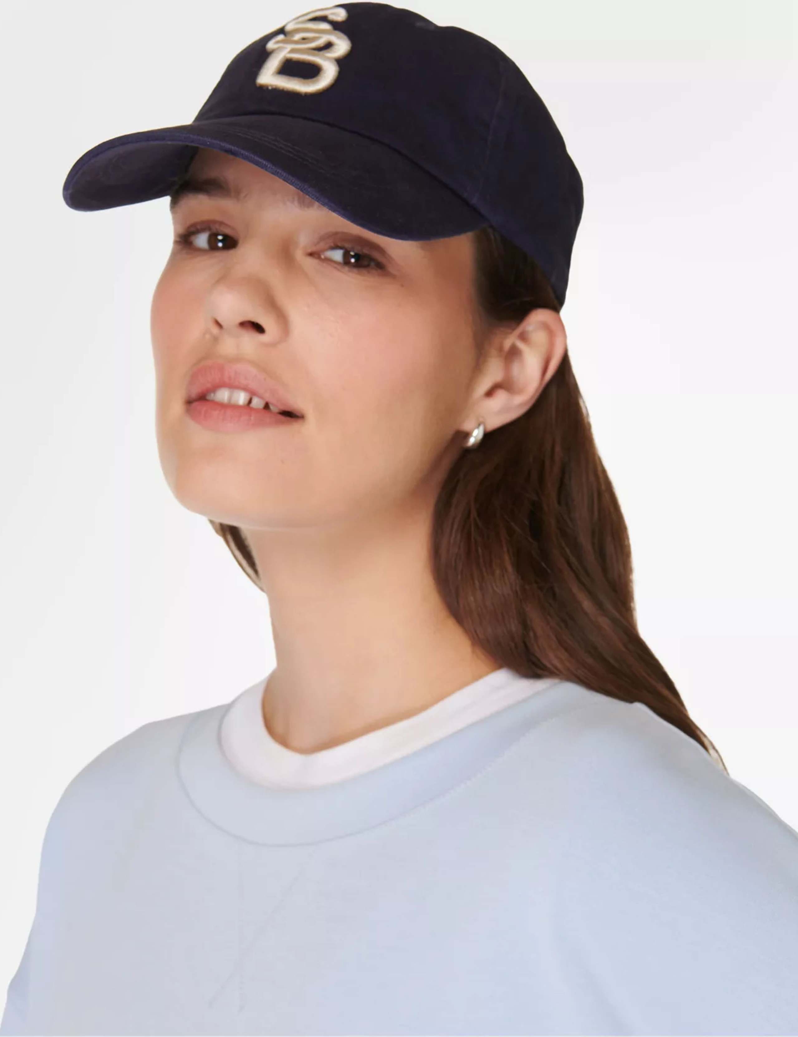 Pure Cotton Embroidered Baseball Cap 2 of 5
