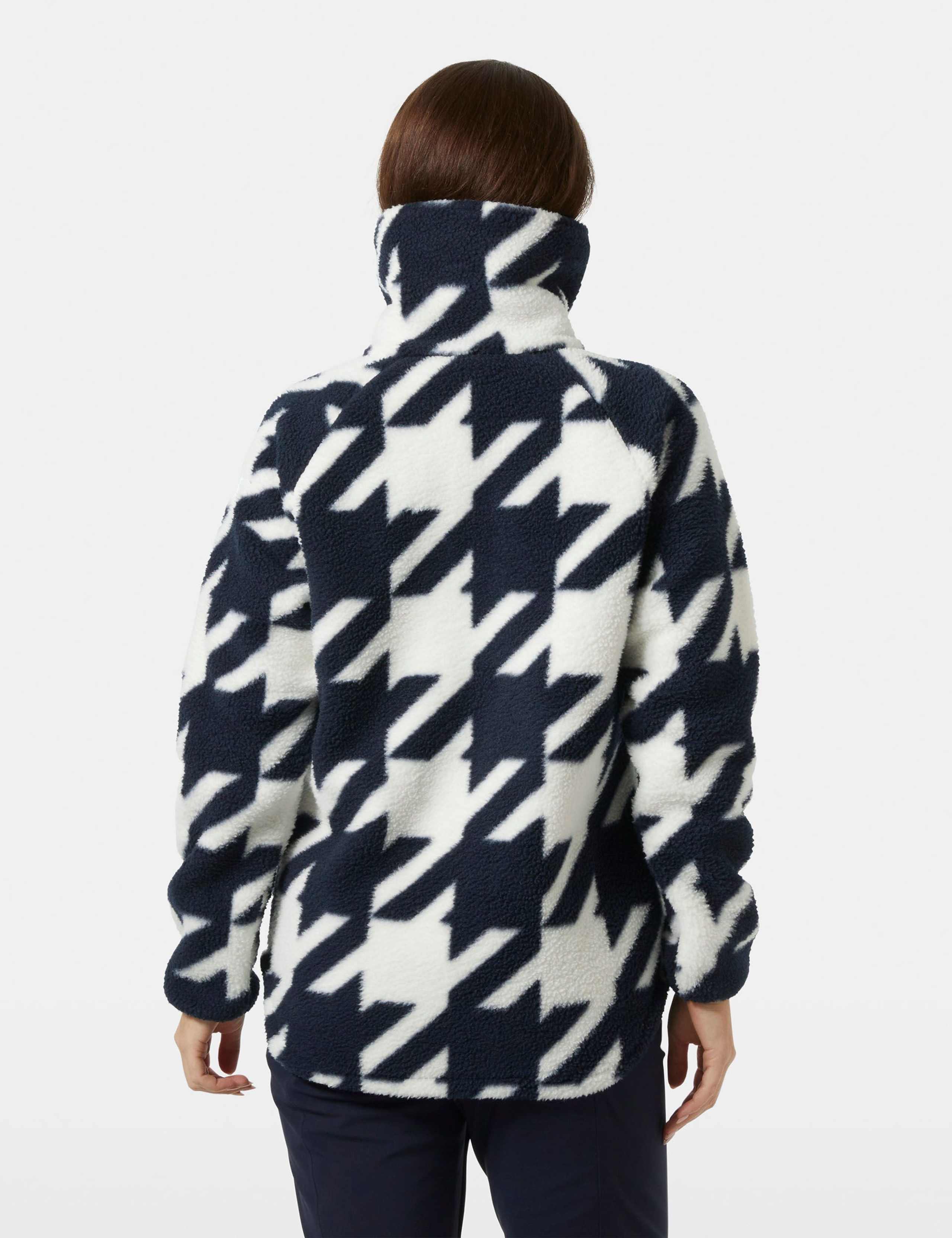 Bliss Houndstooth Half Zip Fleece Sweatshirt 3 of 5