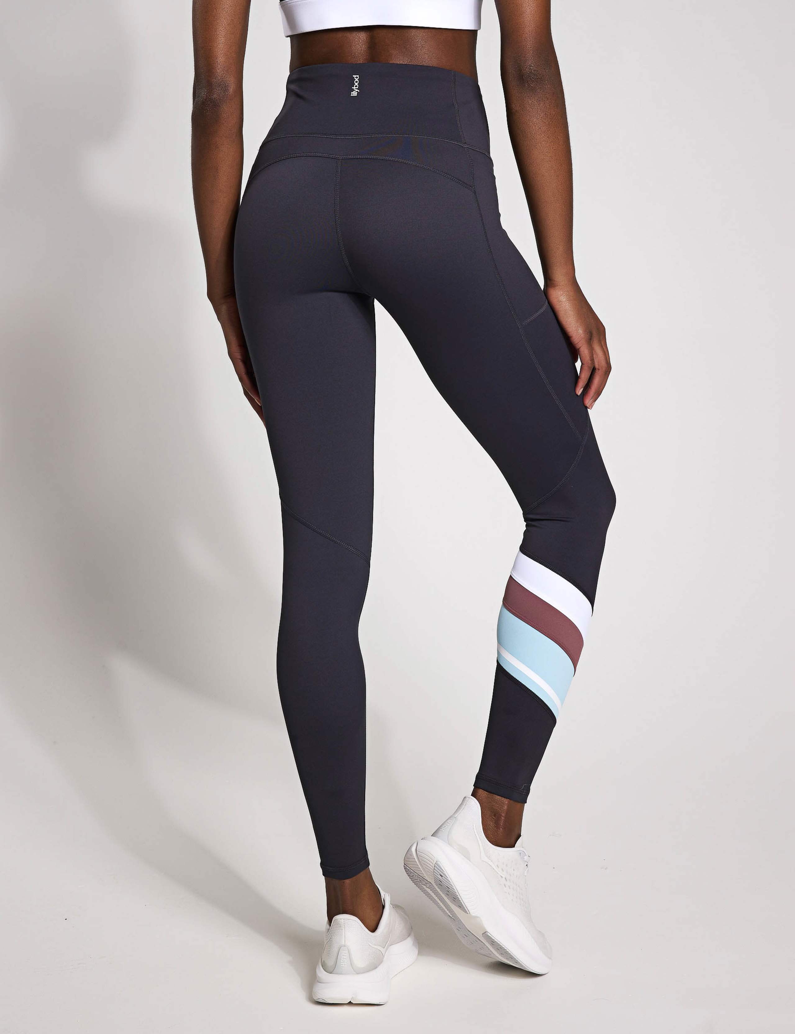 Limitless Striped High Waisted Leggings 2 of 4