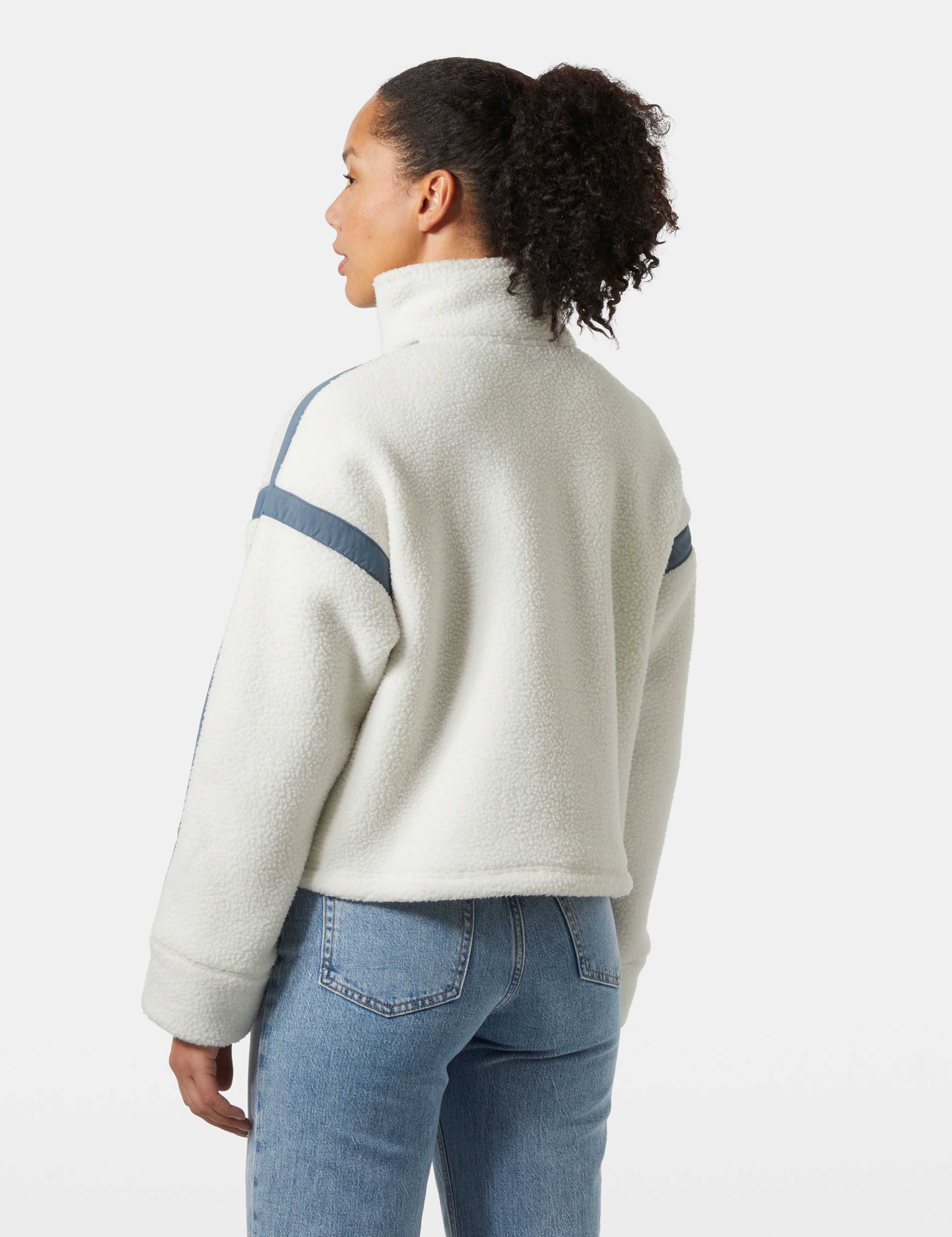 Imperial Half Zip Fleece Cropped Sweatshirt 3 of 5