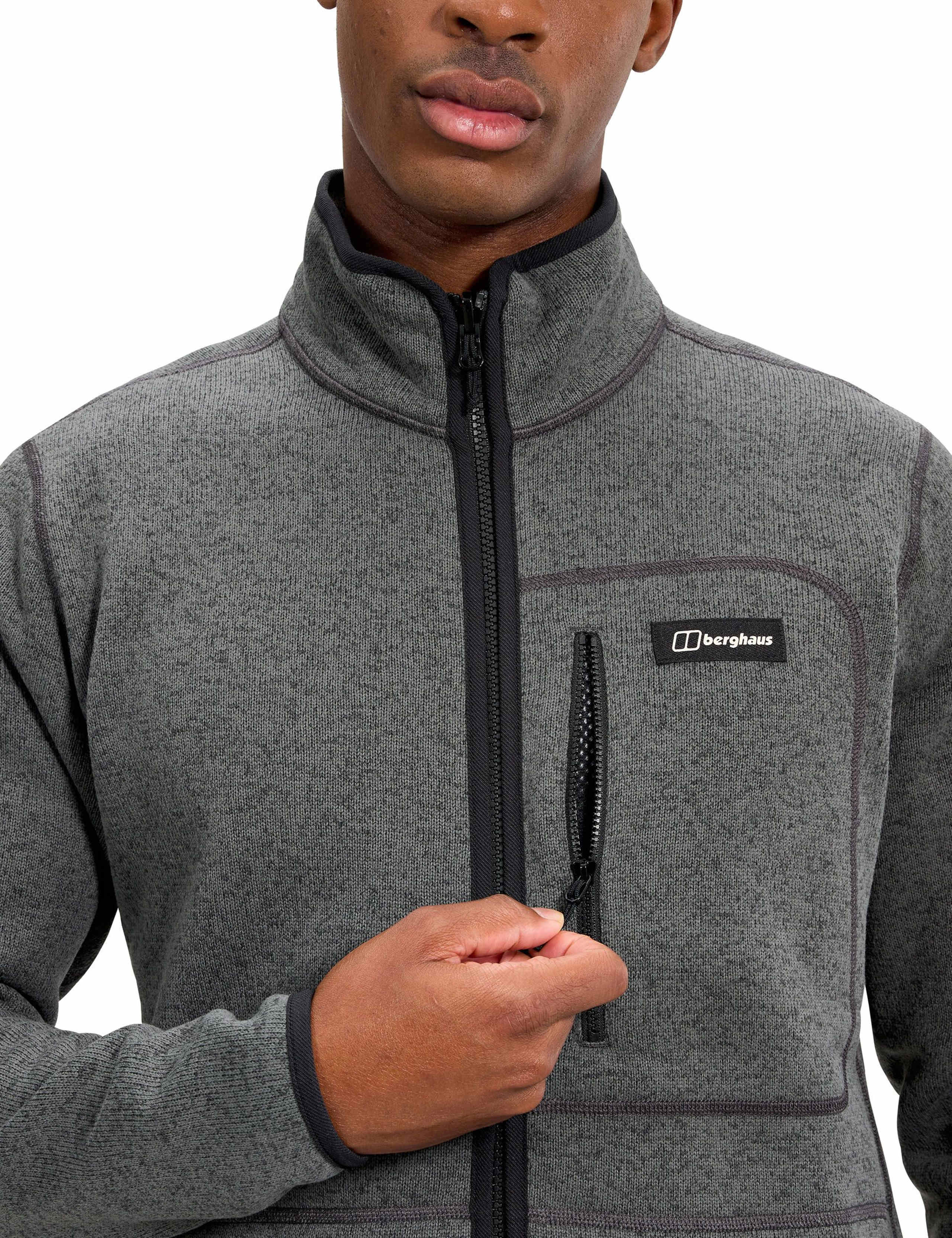 Fleece Funnel Neck Zip Up Jacket 5 of 9