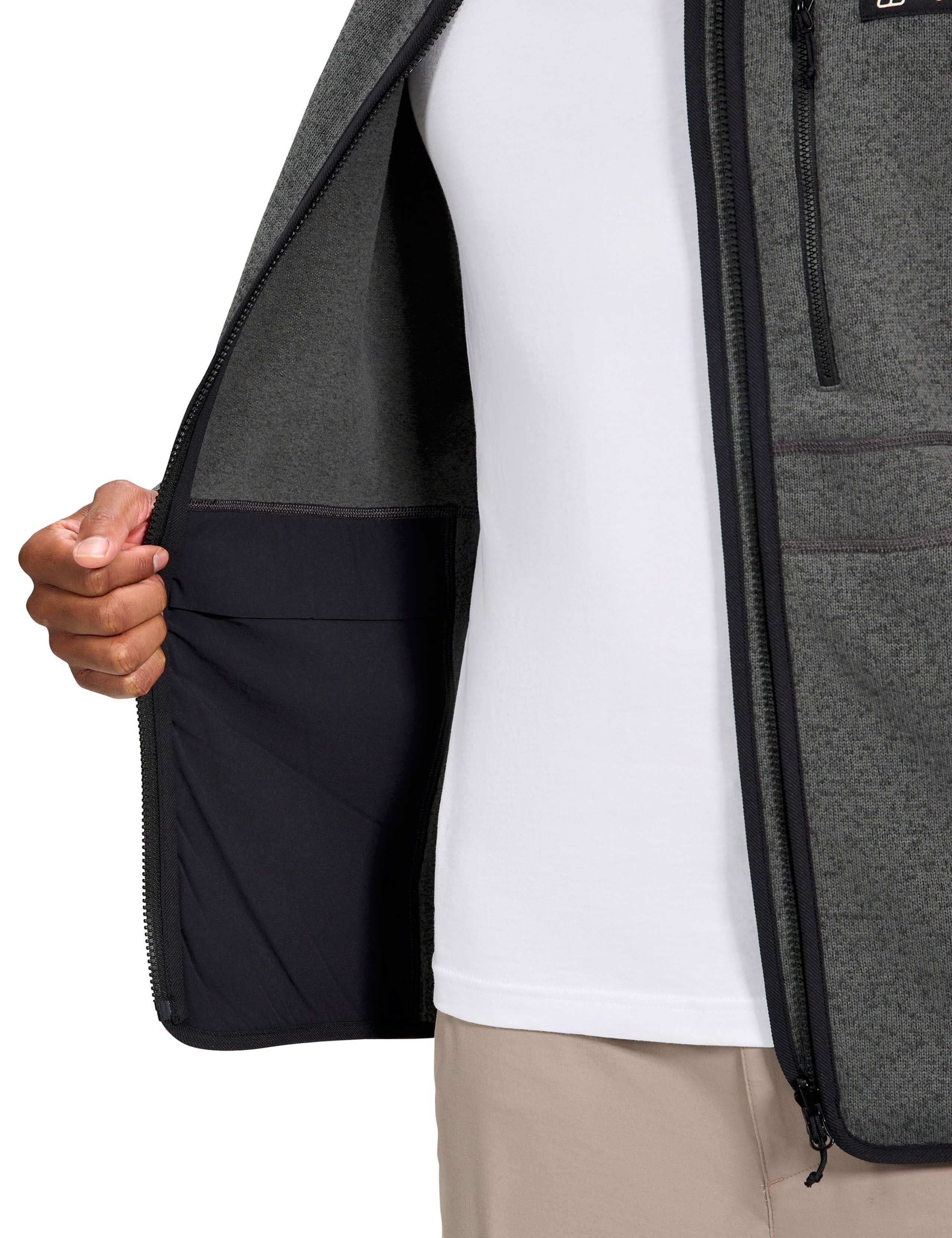 Fleece Funnel Neck Zip Up Jacket 6 of 9