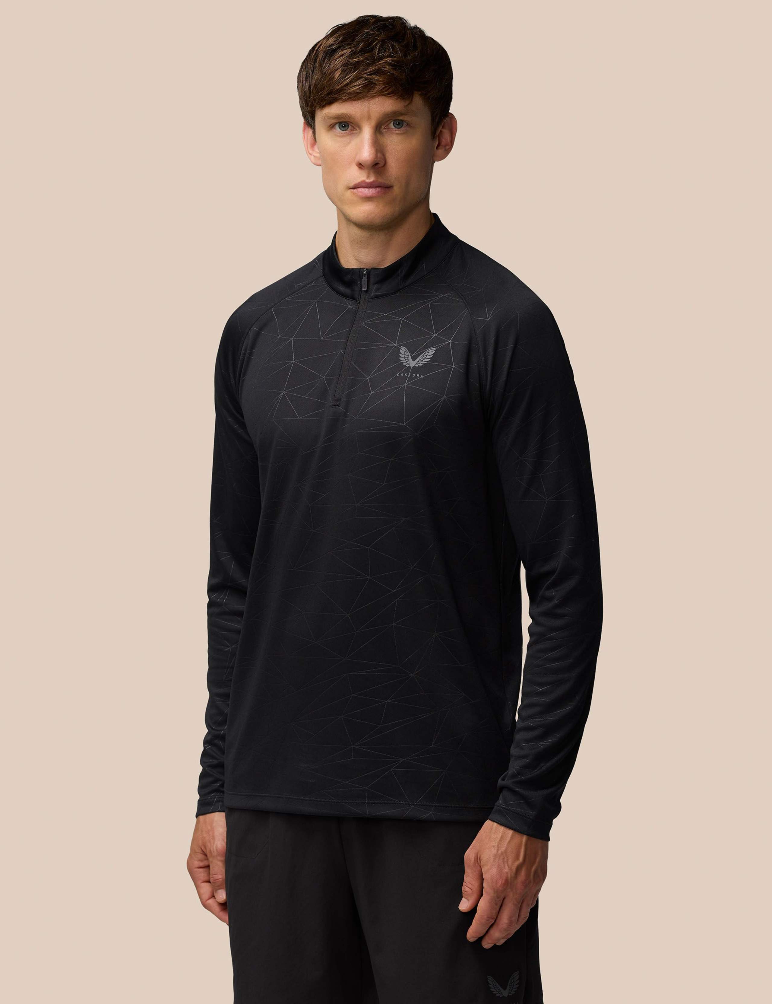 Geometric Lightweight Half Zip Training Top 2 of 7