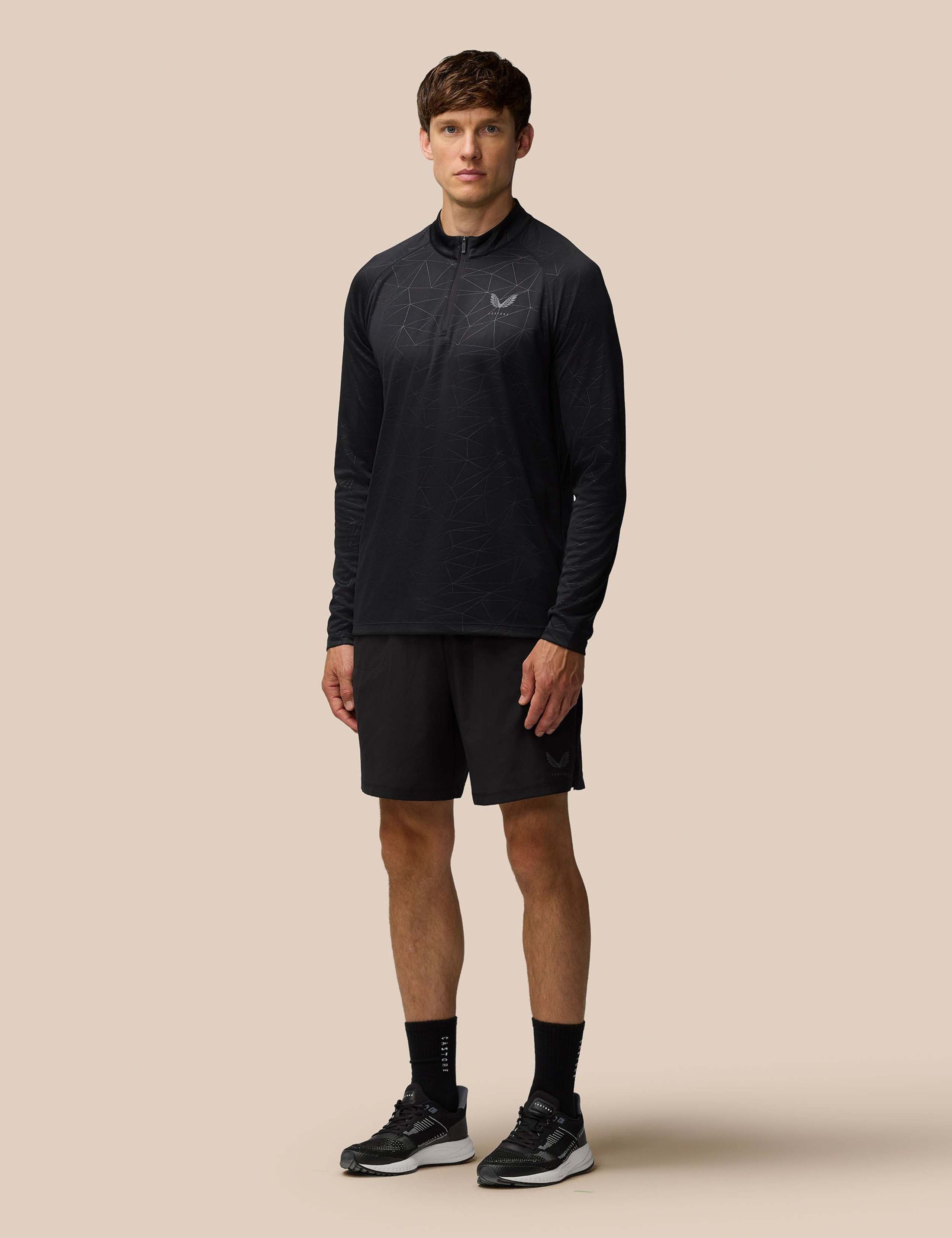 Geometric Lightweight Half Zip Training Top 4 of 7