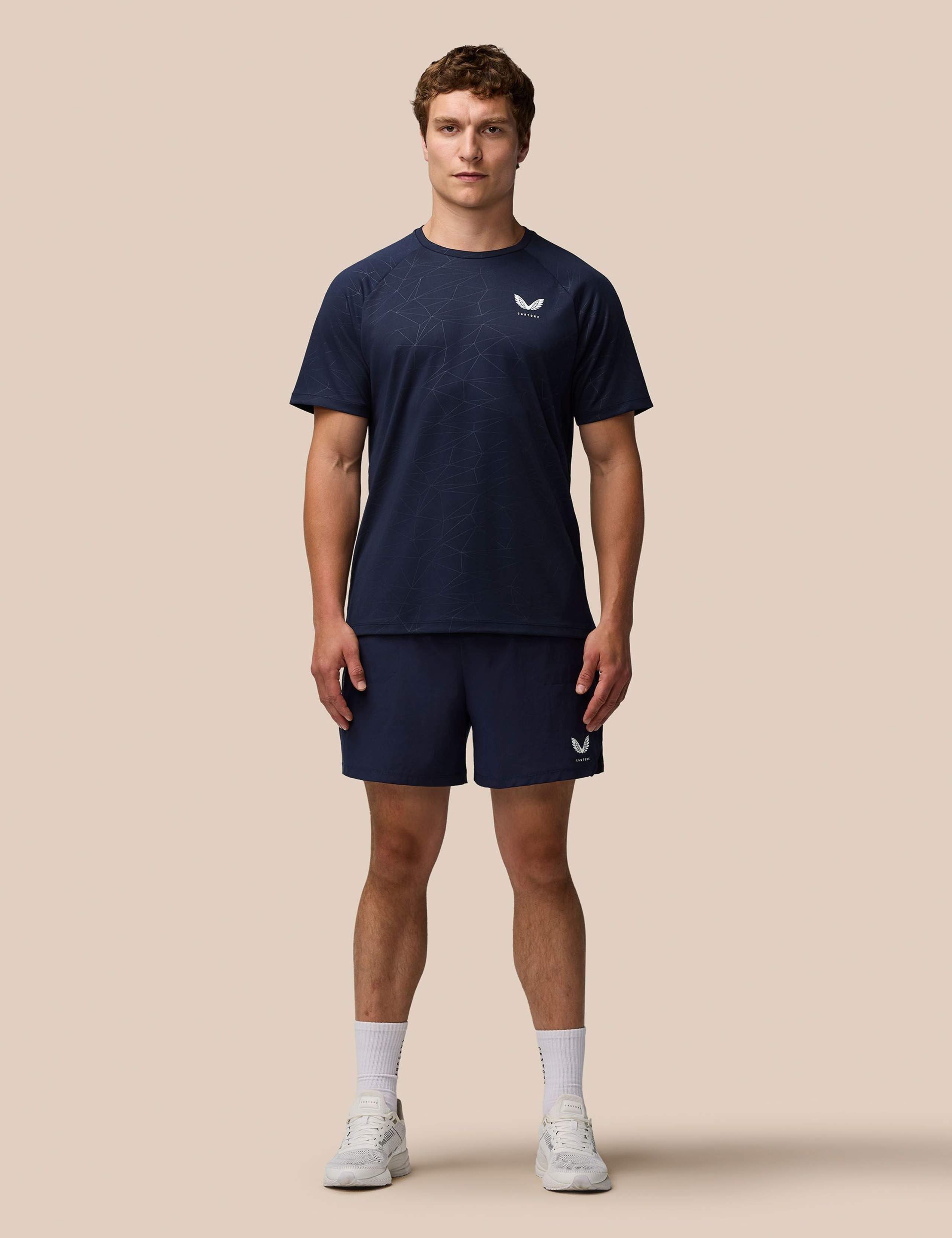 Geometric Print Crew Neck Training T-Shirt 2 of 7