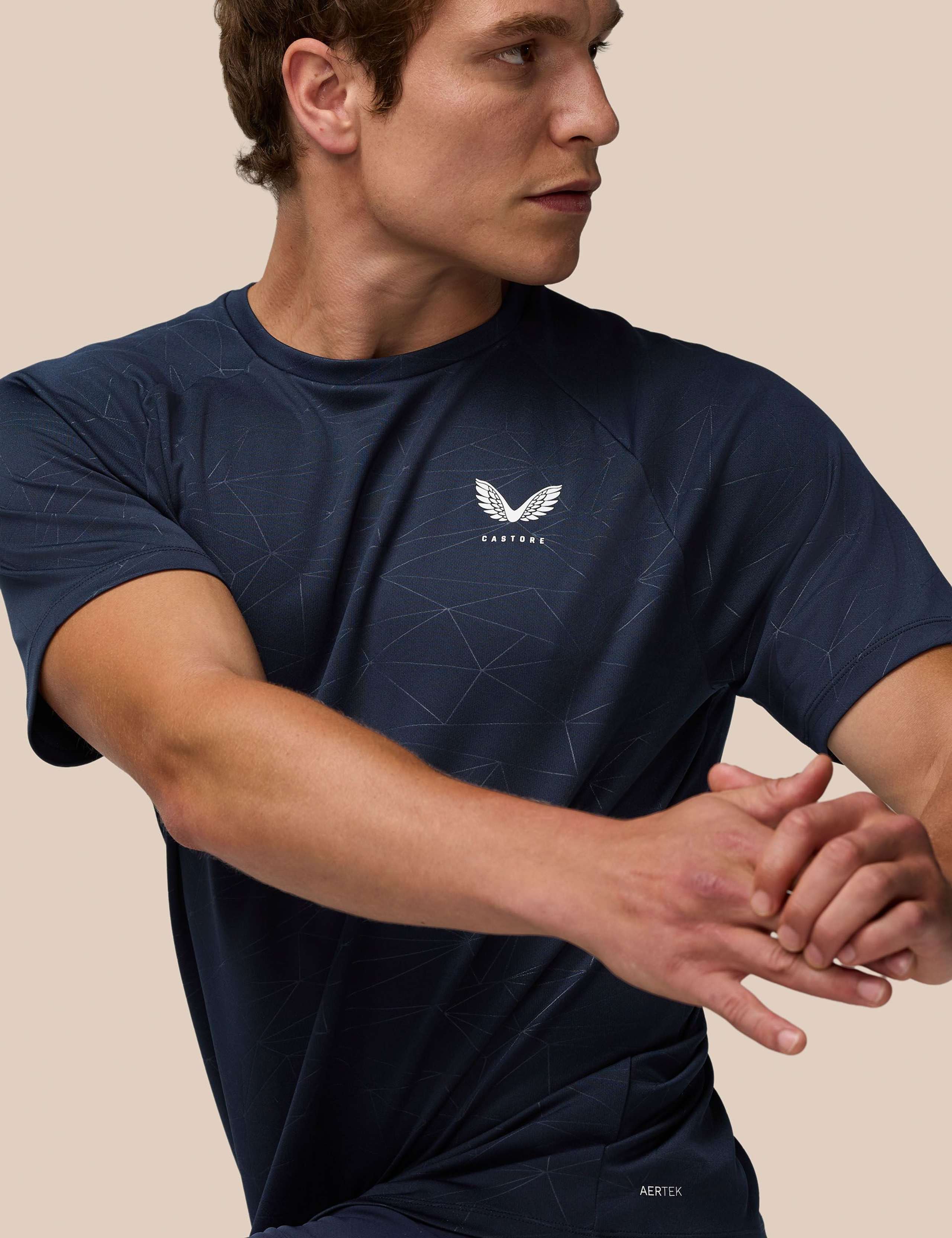 Geometric Print Crew Neck Training T-Shirt 5 of 7