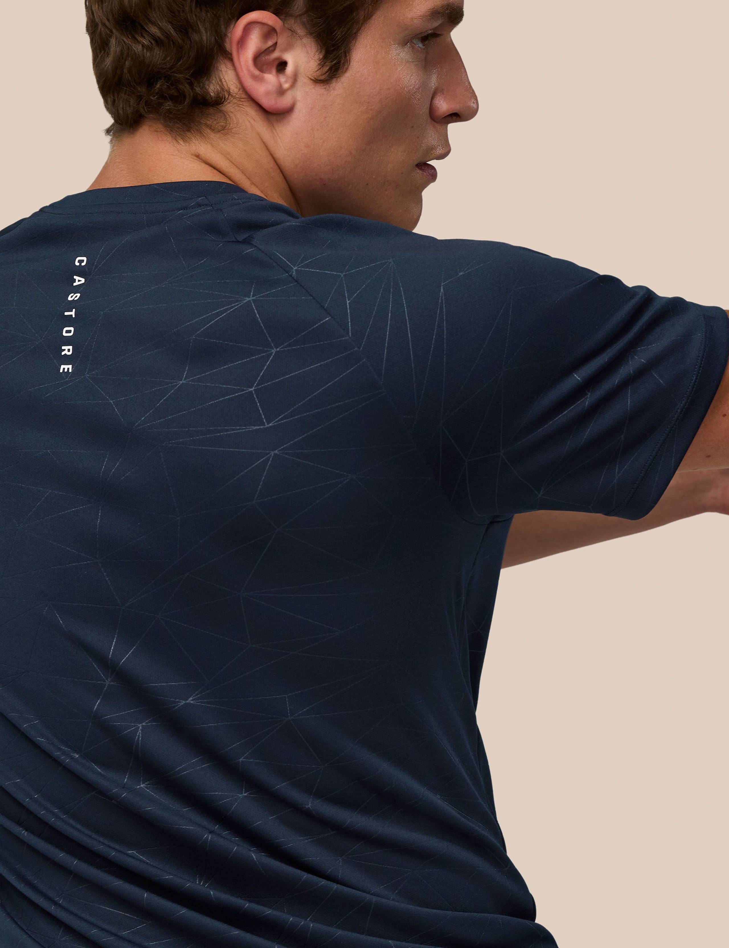 Geometric Print Crew Neck Training T-Shirt 6 of 7