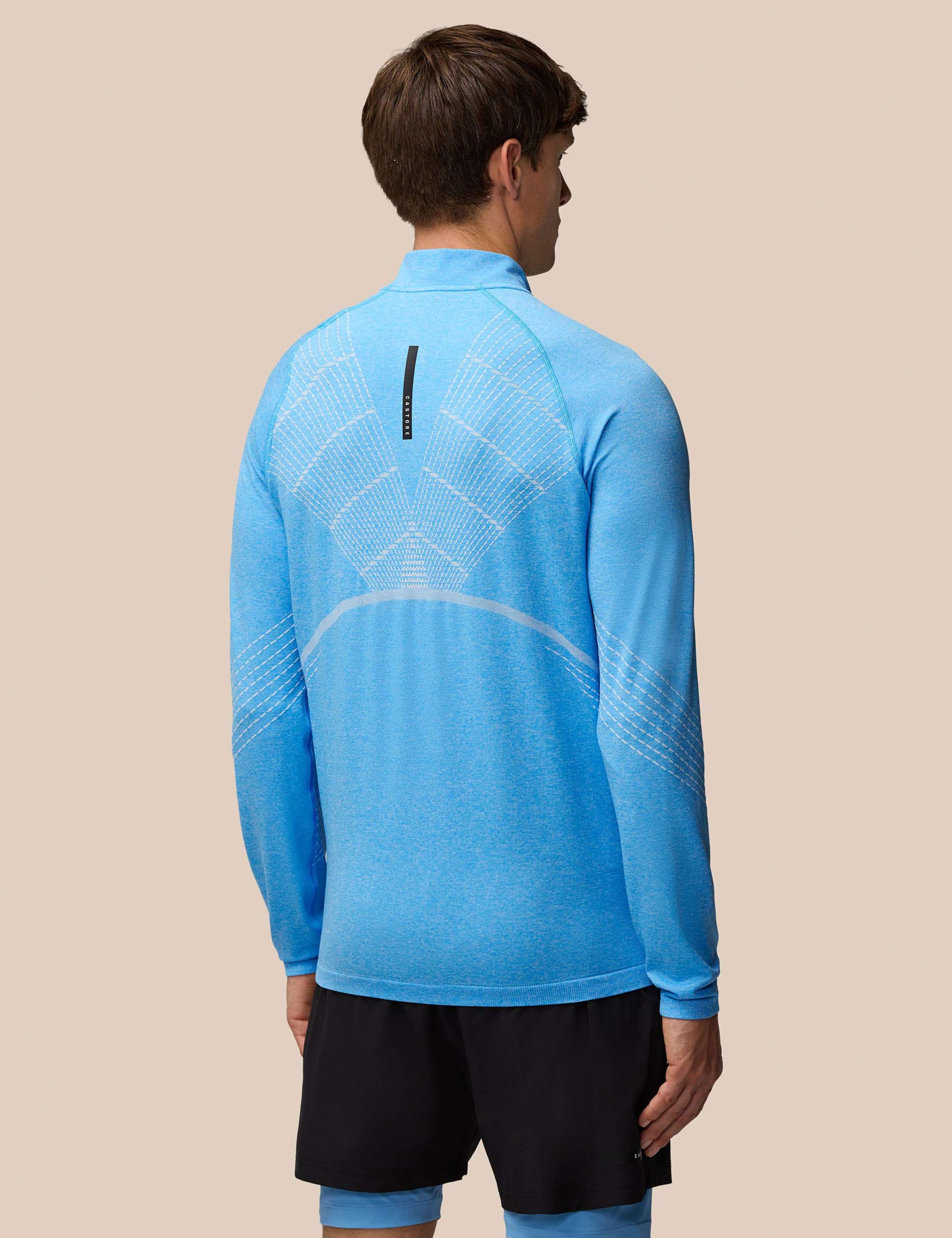 Seam Free Funnel Neck Half Zip Sports Top 3 of 6