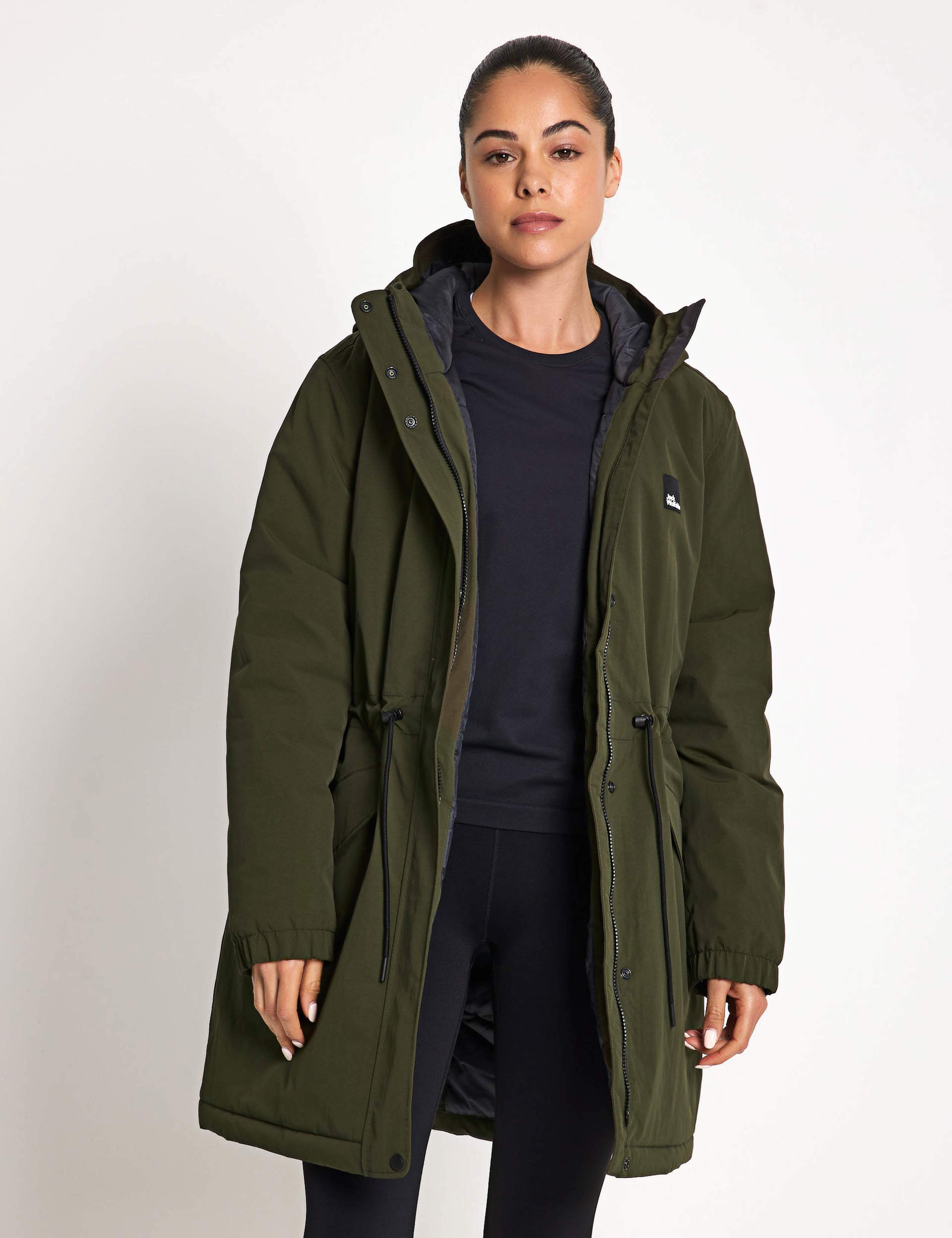Chilly Frost Hooded Longline Parka Coat 1 of 7
