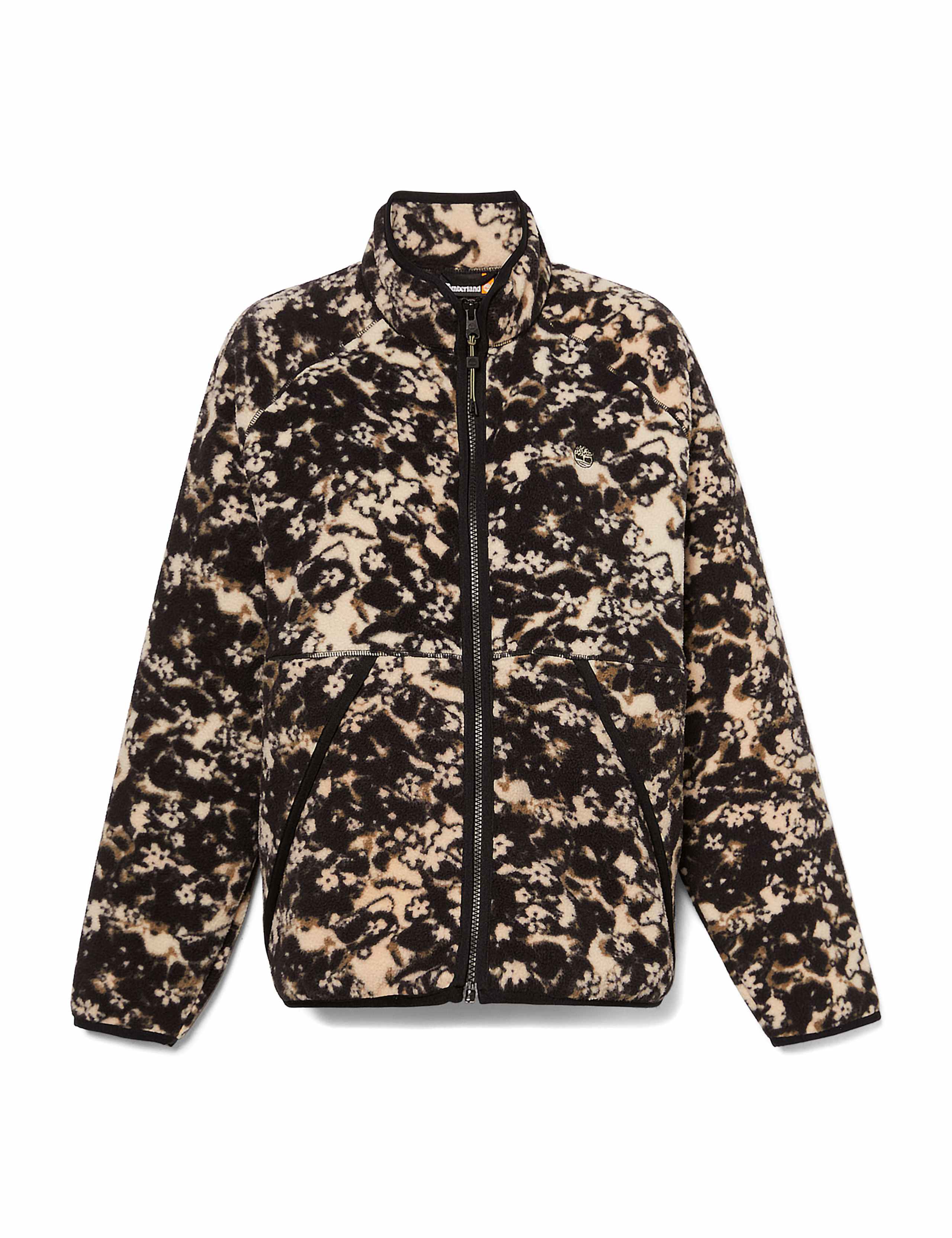 Floral Printed Funnel Neck Fleece Jacket 2 of 6