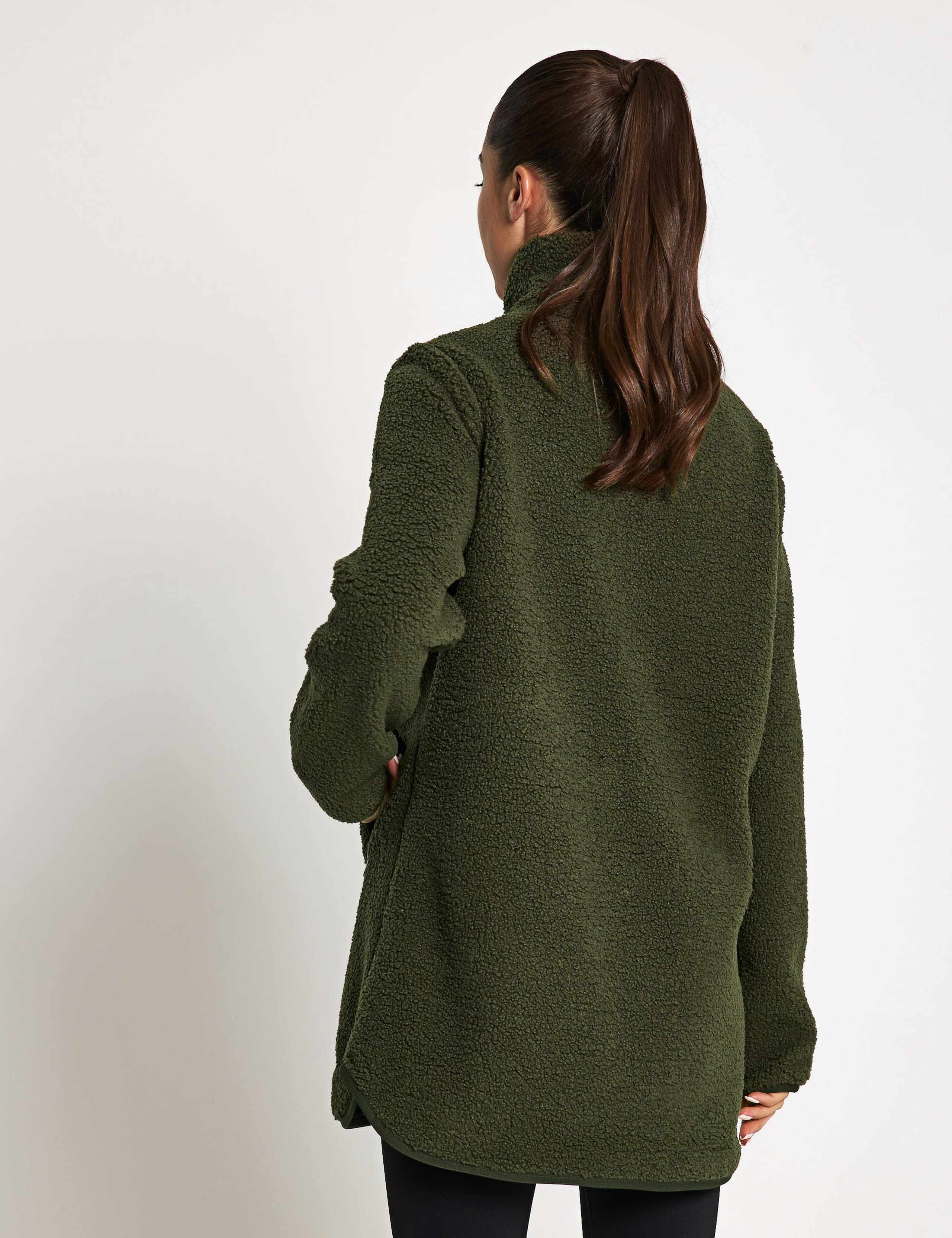 High Curl Relaxed Longline Coat 4 of 7