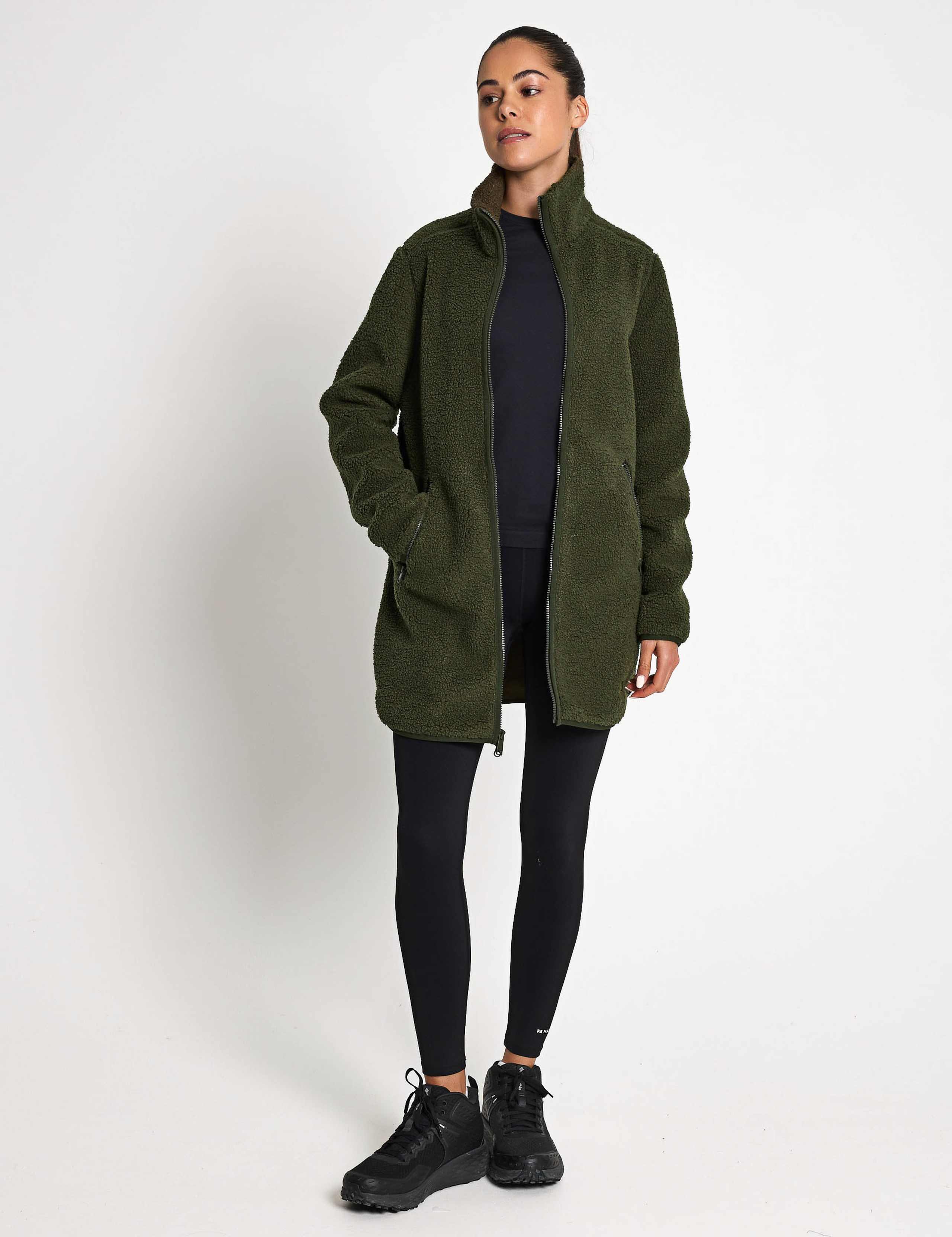 High Curl Relaxed Longline Coat 6 of 7