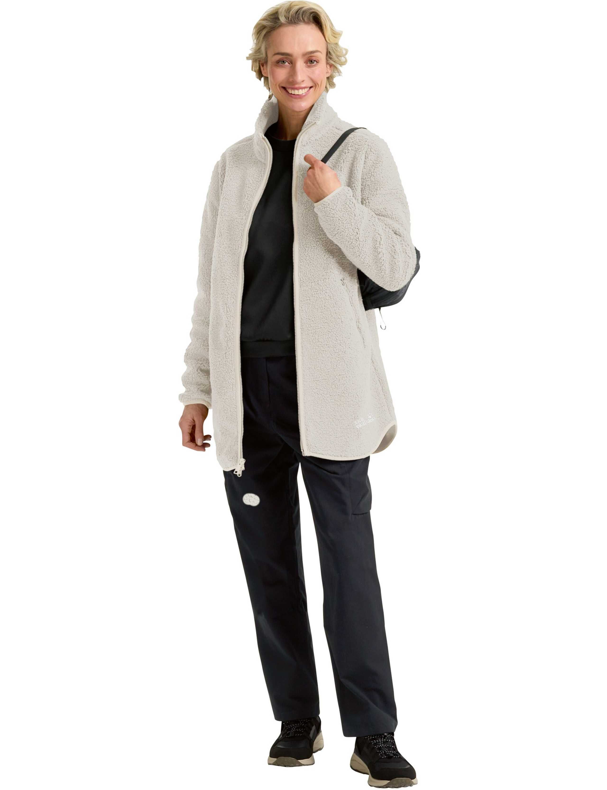 High Curl Relaxed Longline Coat 3 of 7