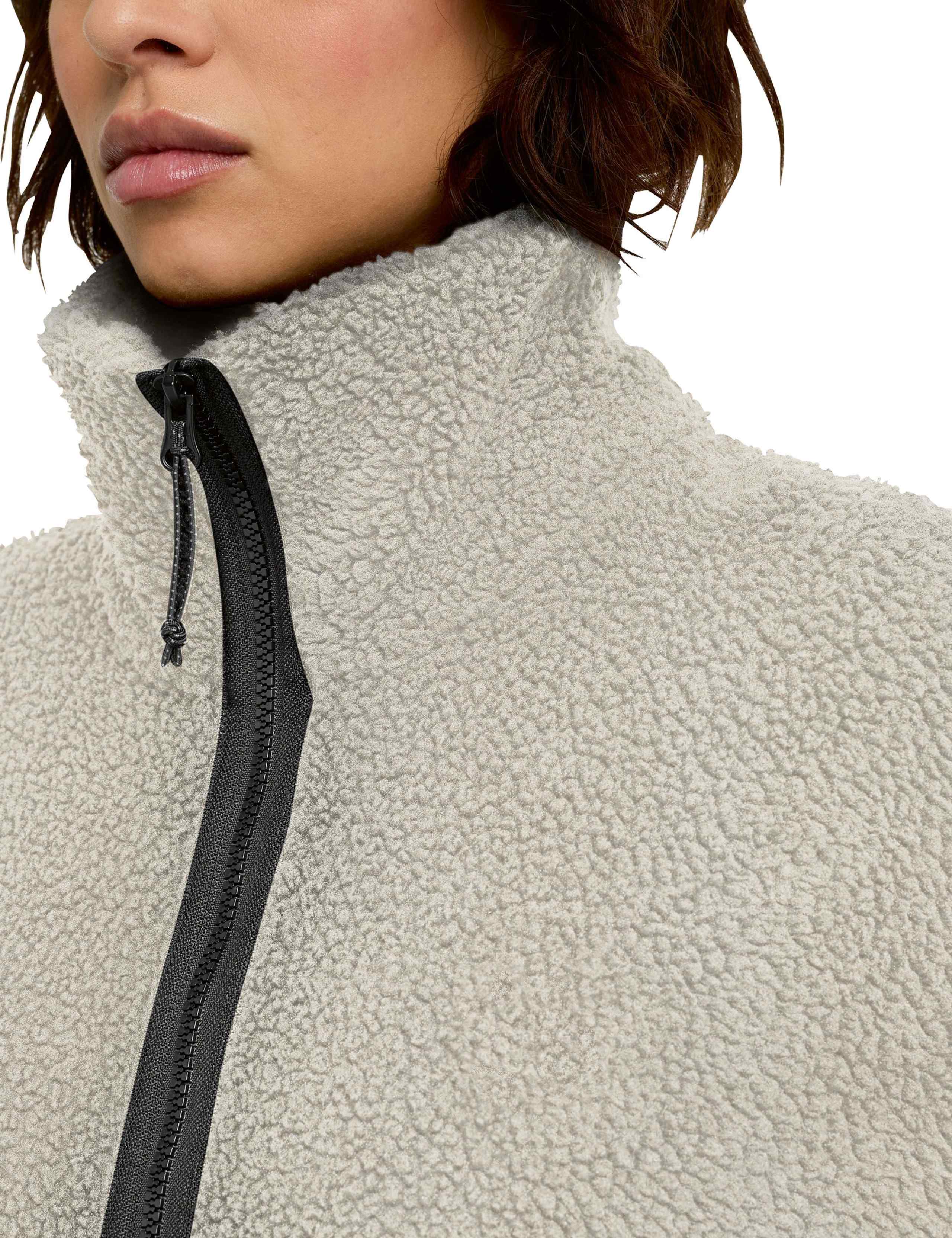 Stone Lite High Neck Relaxed Fleece Jacket 6 of 7