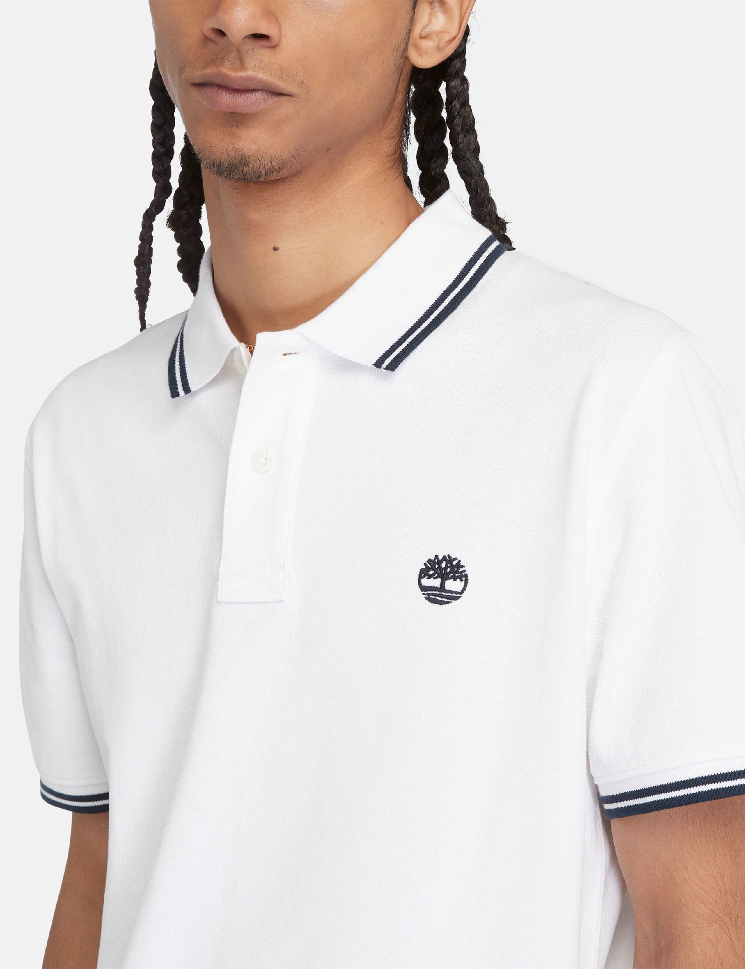Pure Cotton Pique Tipped Polo Shirt 3 of 4