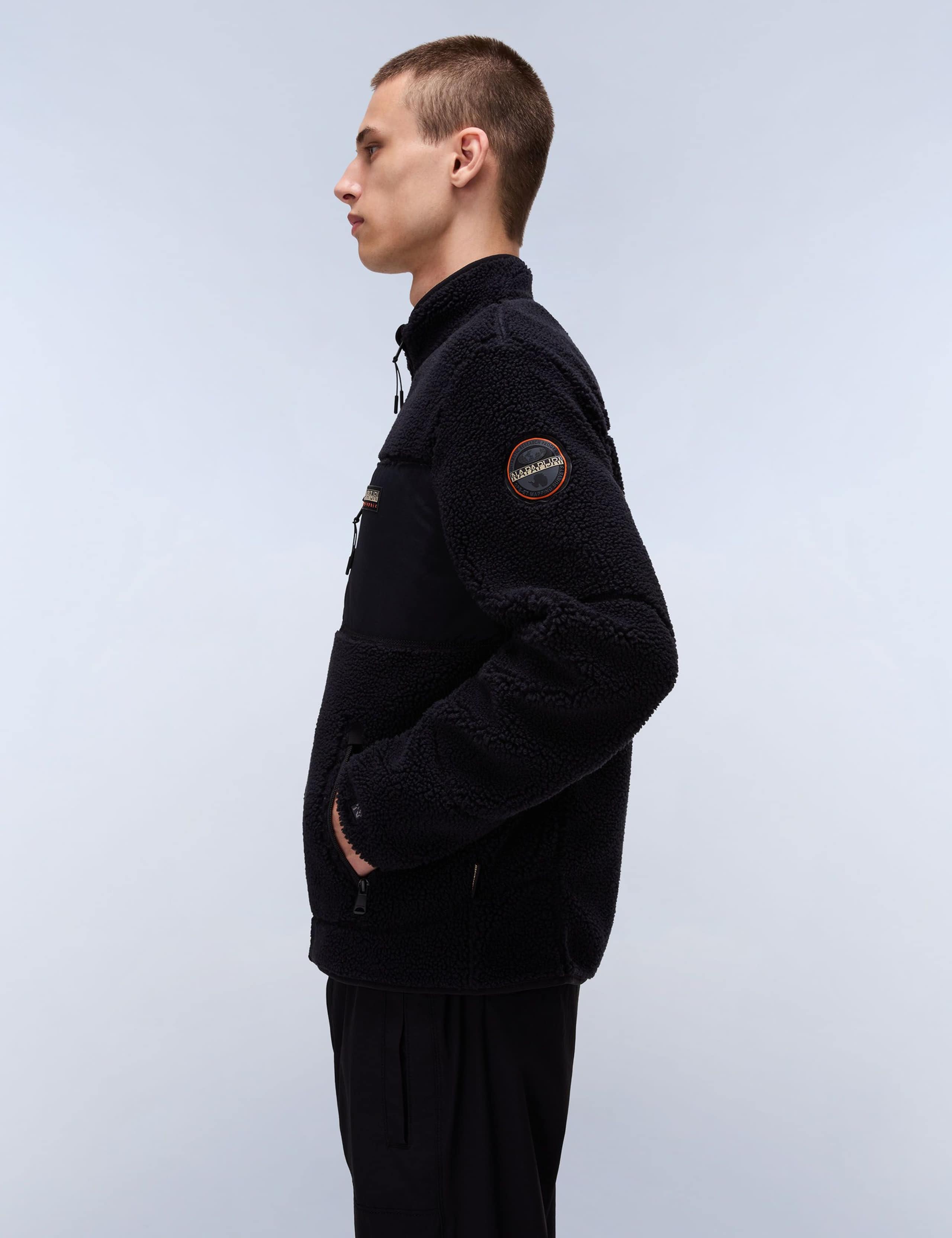 Yupik Zip Up Funnel Neck Fleece Jacket 2 of 5