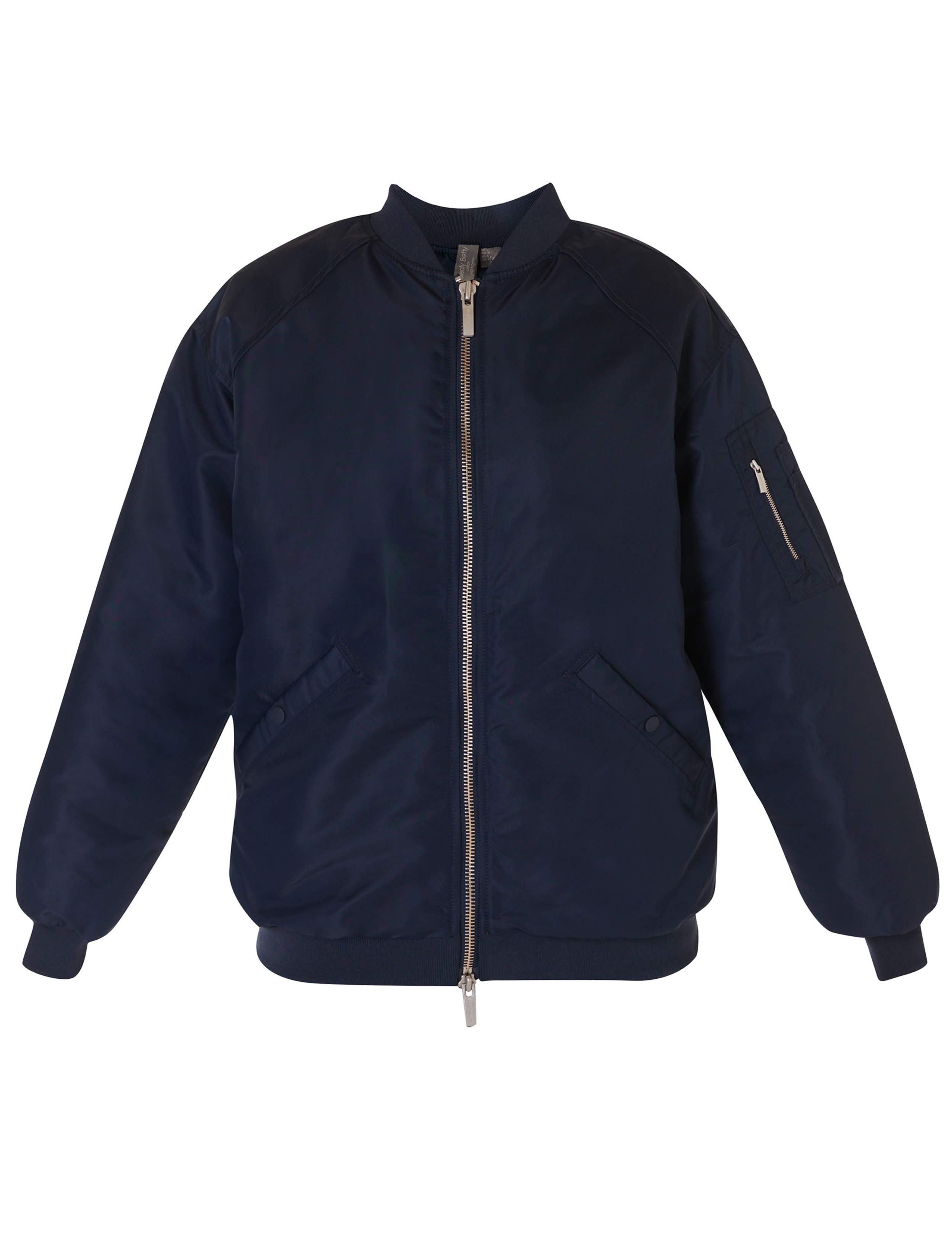 Cityscape Zip Up Longline Bomber Jacket 2 of 8