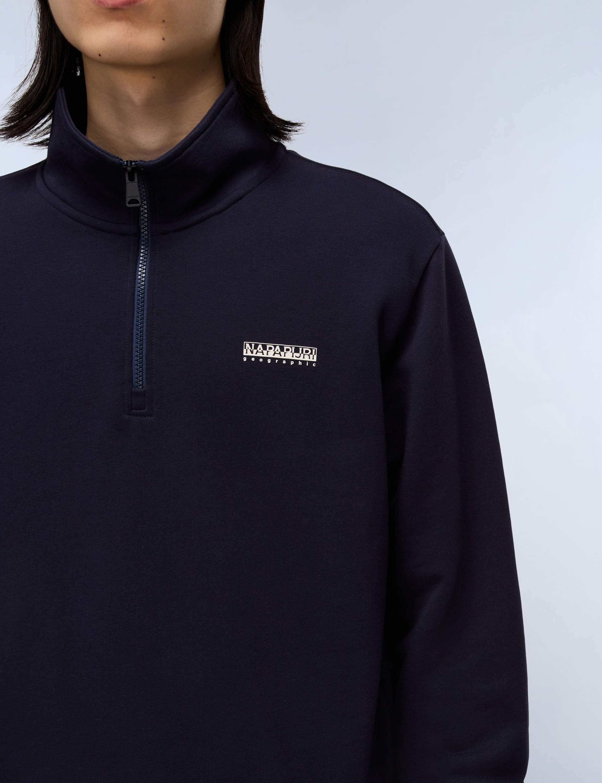 Small Box Pure Cotton Half Zip Sweatshirt 3 of 5