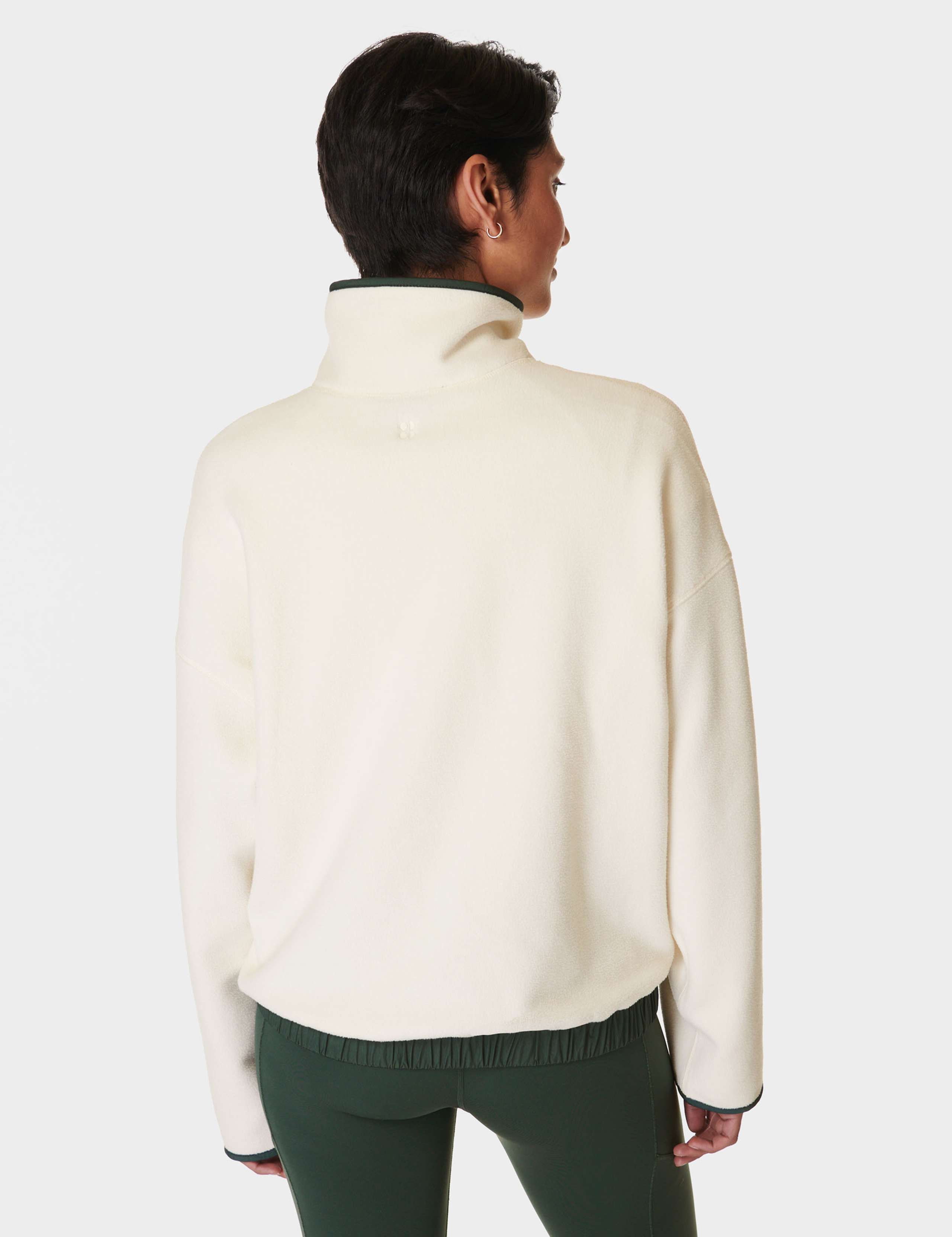 Mallow Cotton Blend Half Zip Sweatshirt 5 of 9