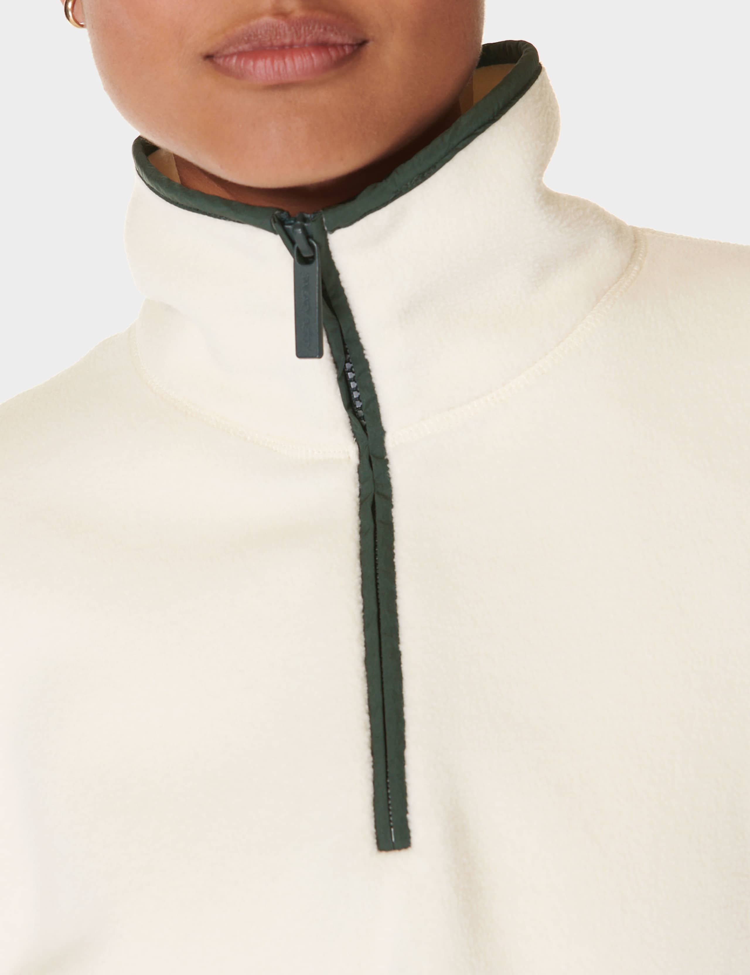Mallow Cotton Blend Half Zip Sweatshirt 6 of 9