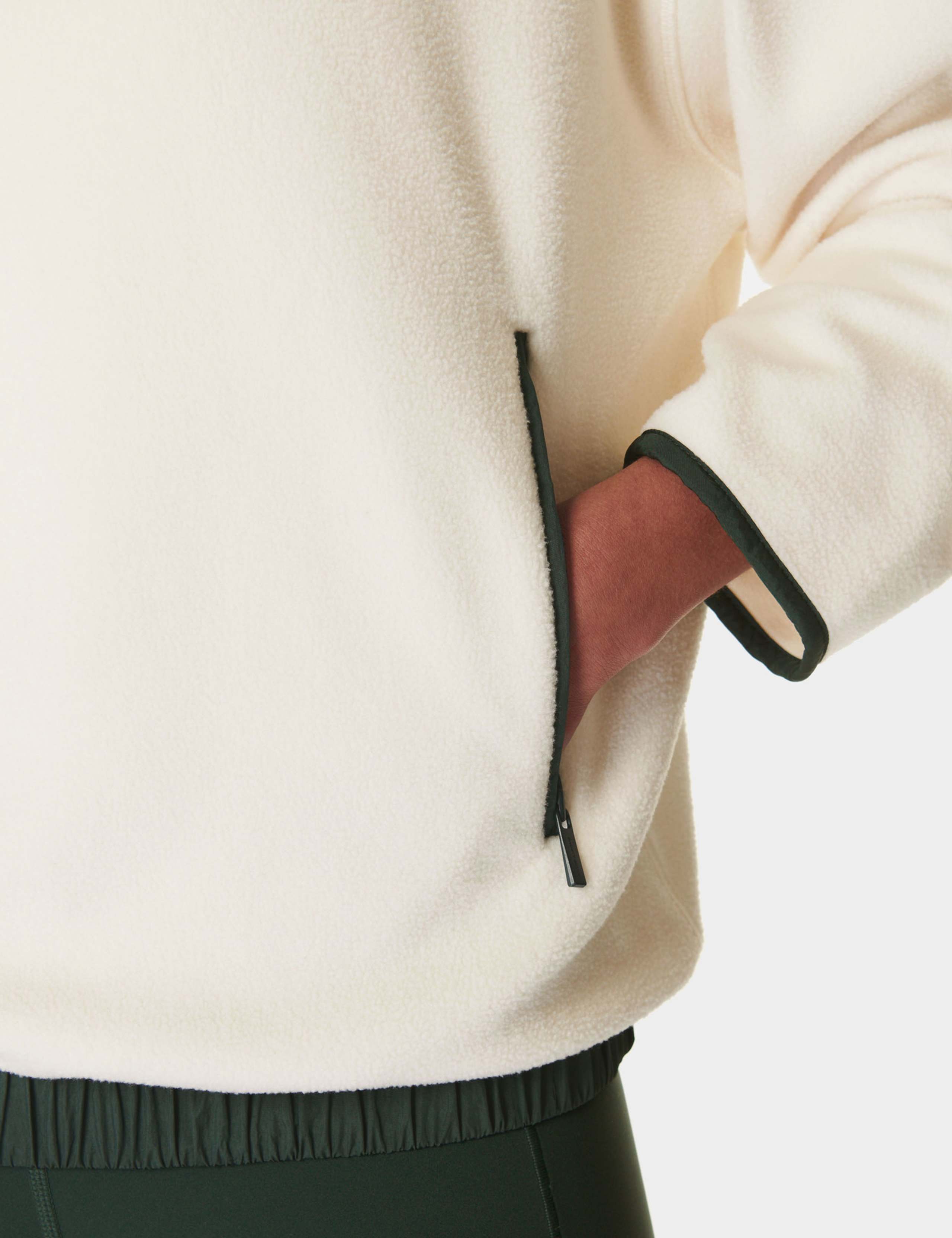 Mallow Cotton Blend Half Zip Sweatshirt 8 of 9