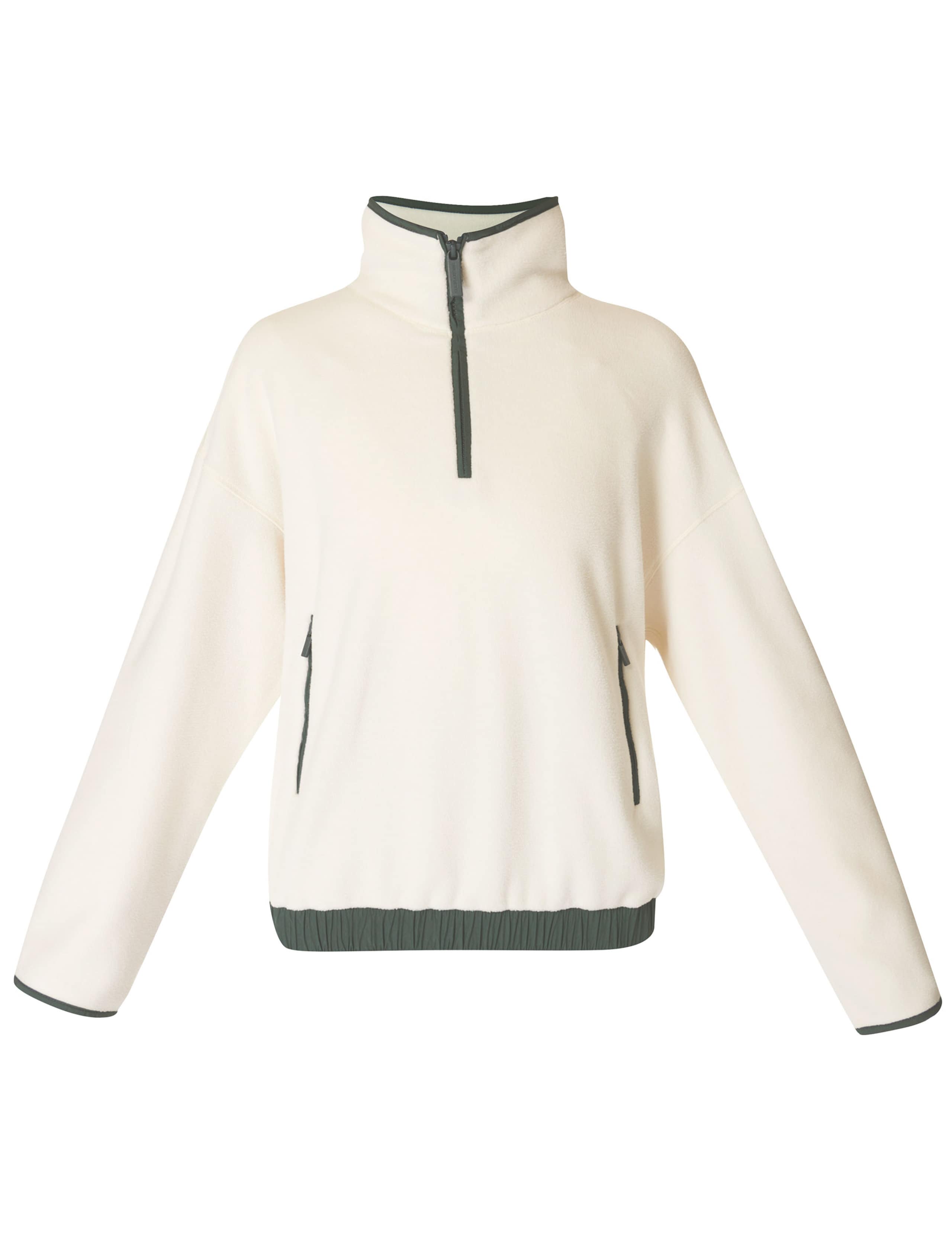Mallow Cotton Blend Half Zip Sweatshirt 2 of 9