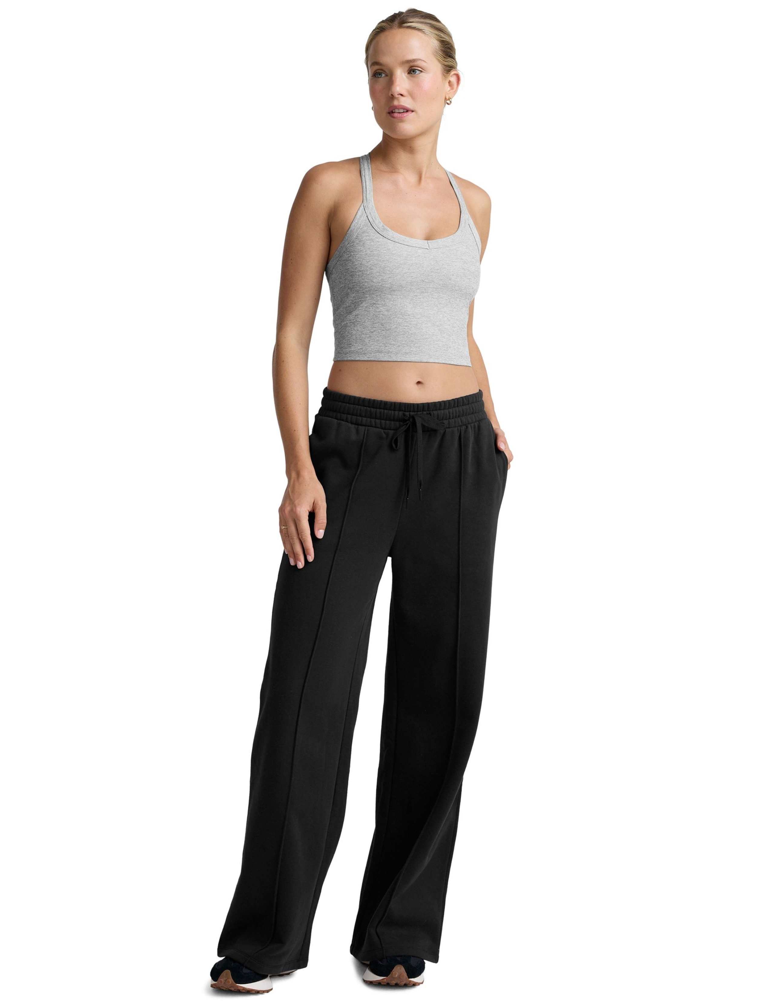 LuxeFleece Cotton Rich Wide Leg Joggers 2 of 5