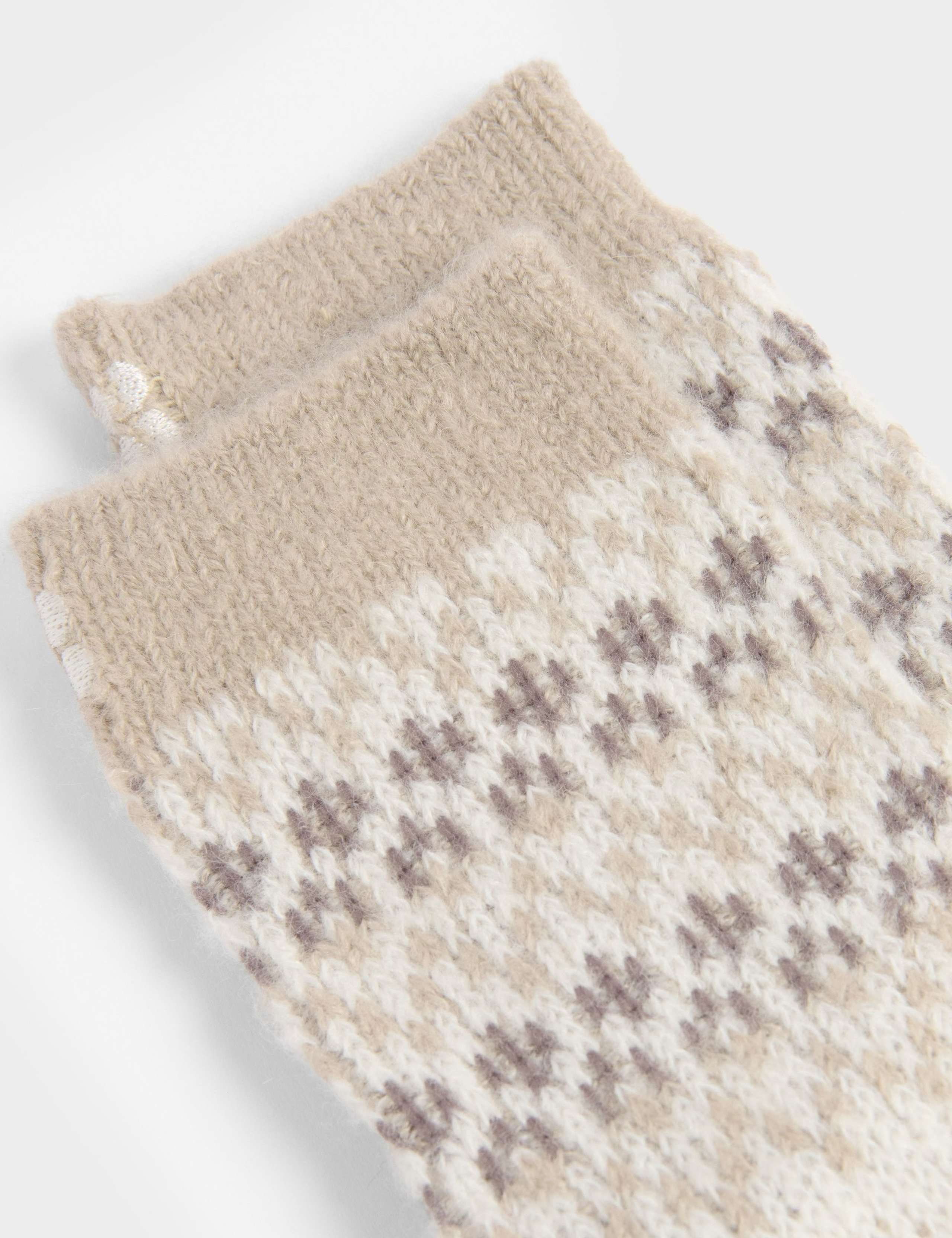 Cosy Highland Wool Blend Ankle High Socks 4 of 4