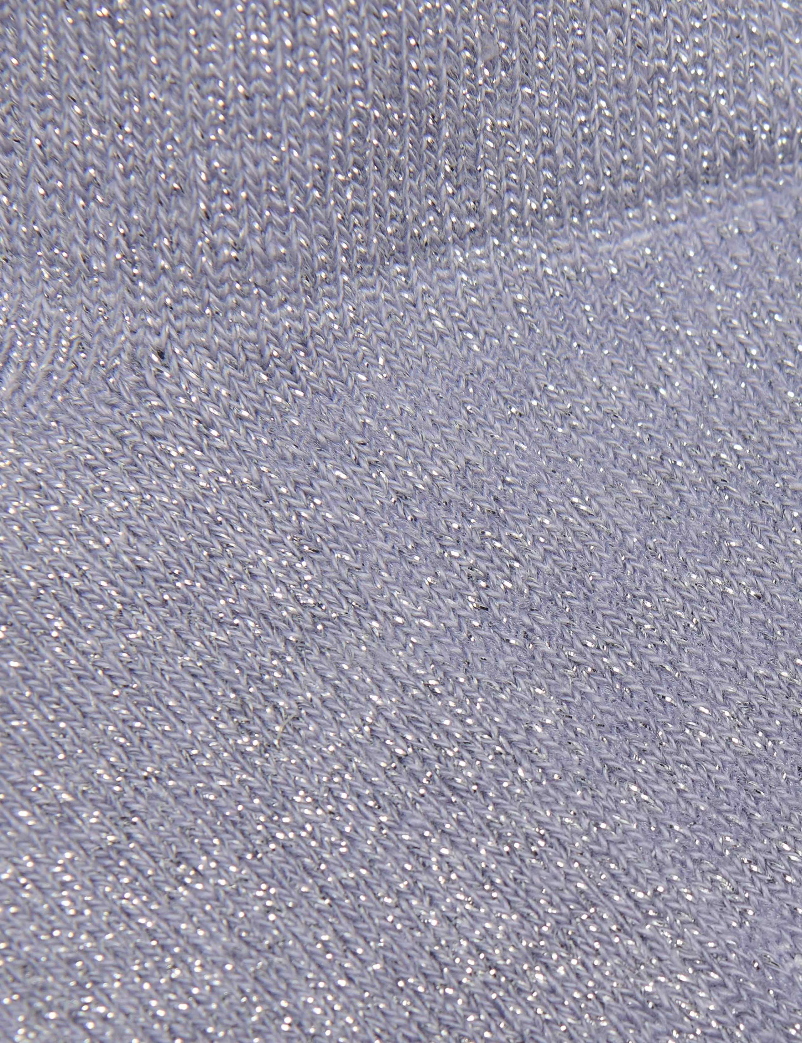 3pk Workout Cotton Blend Sparkle Trainer Socks 2 of 3