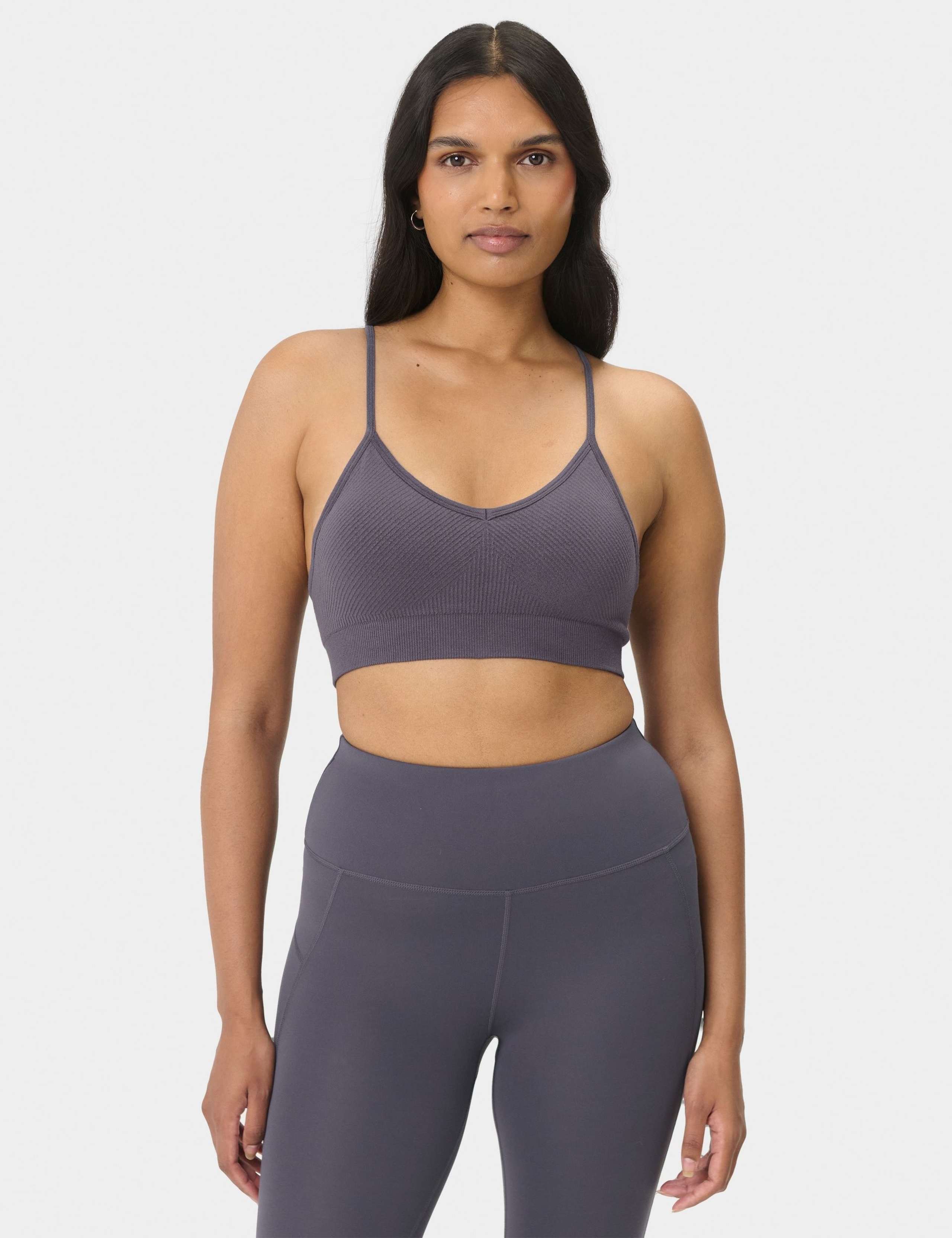 Soft Ribbed Sports Bra 3 of 8