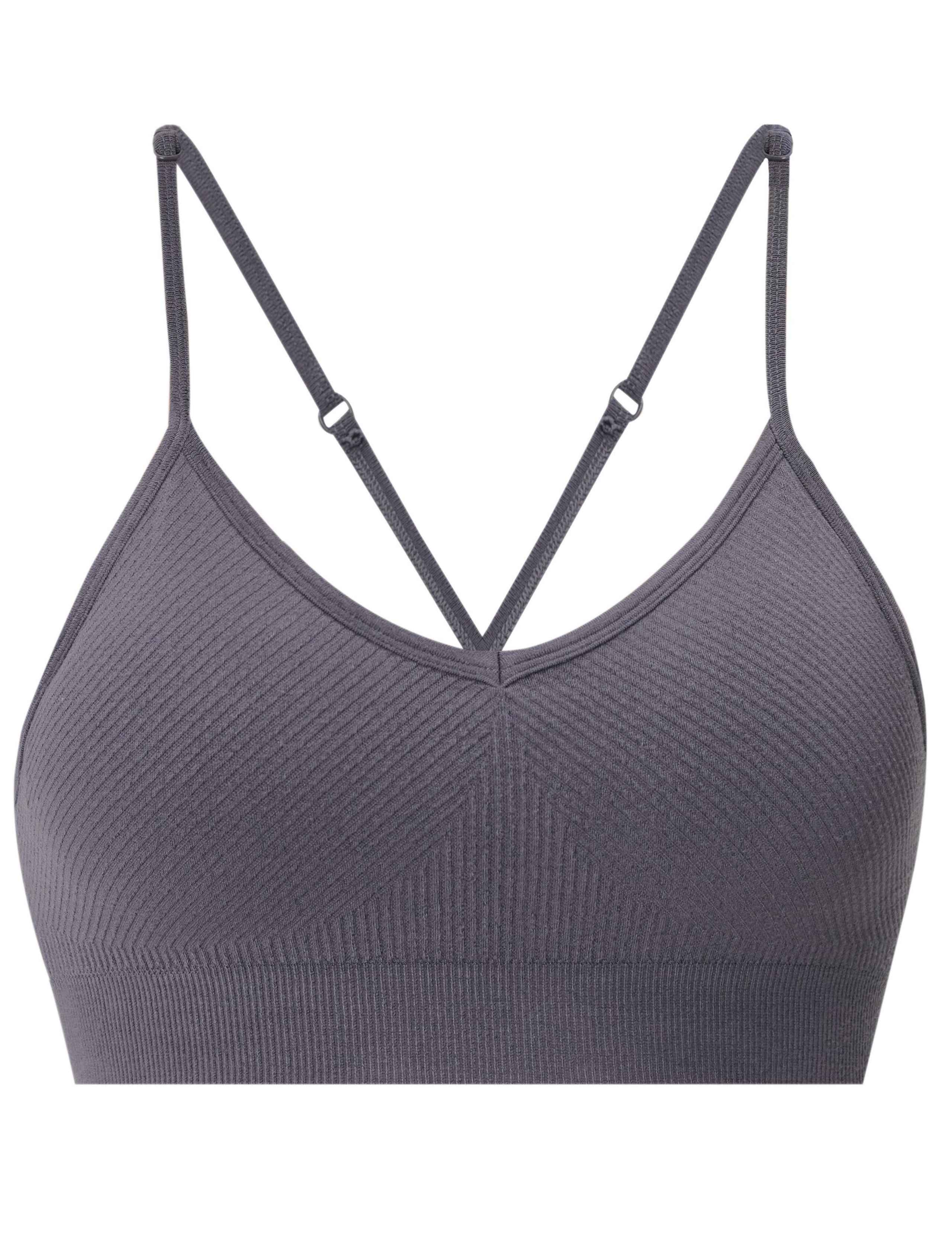 Soft Ribbed Sports Bra 2 of 8