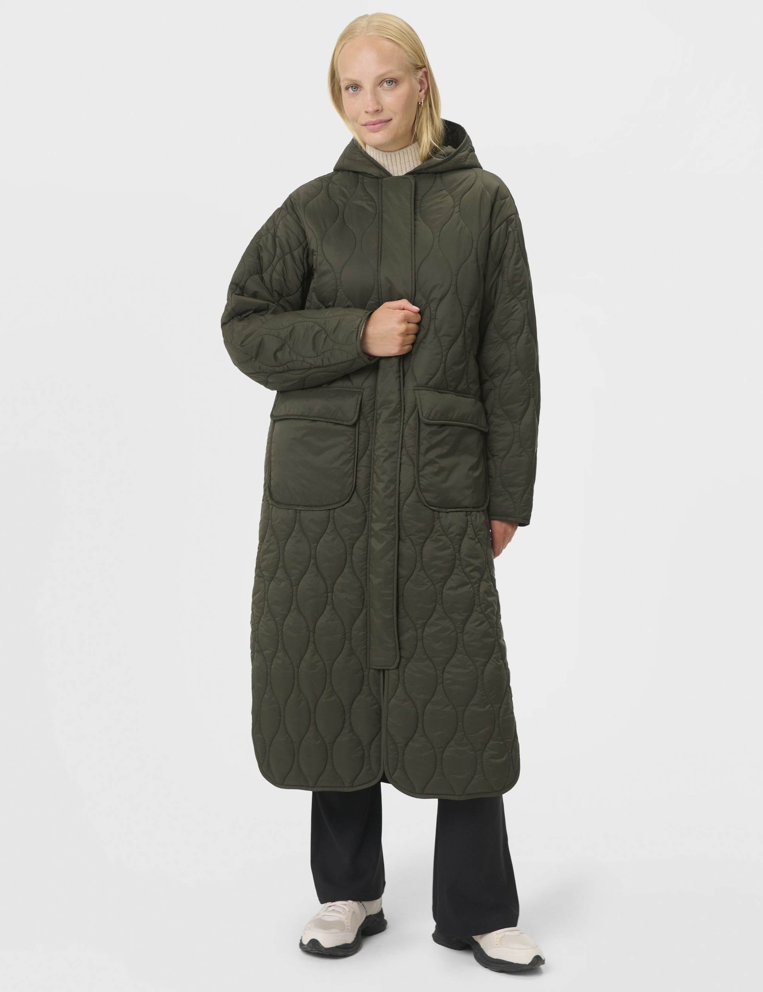 On The Move Quilted Longline Parka Coat 3 of 8