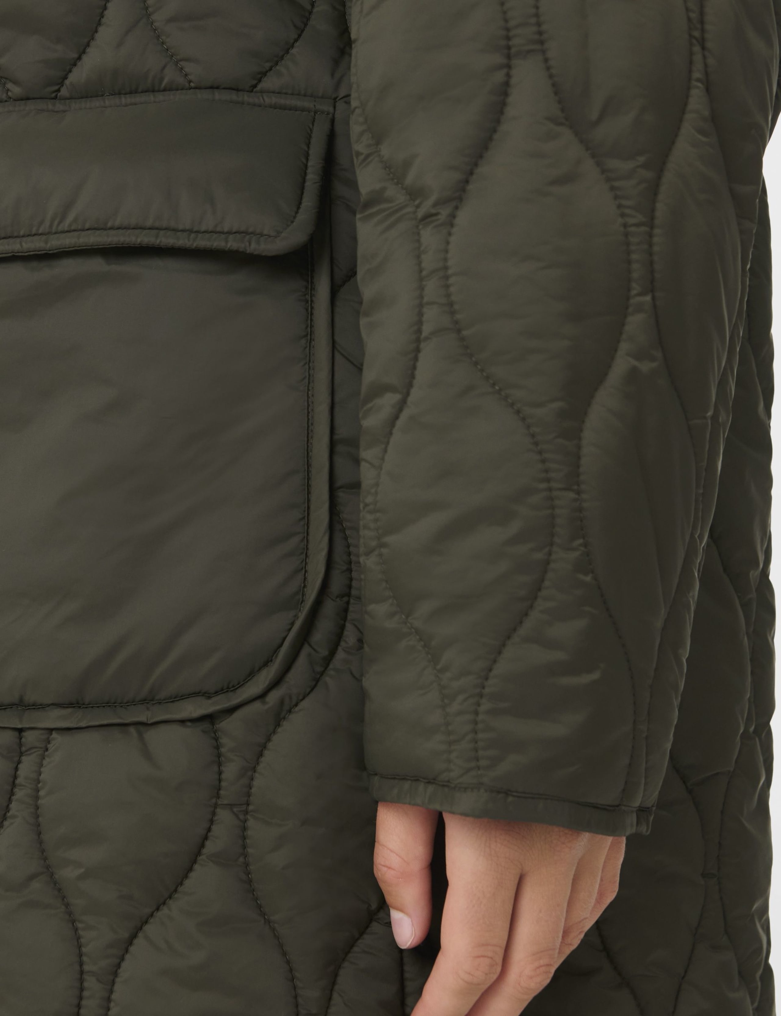 On The Move Quilted Longline Parka Coat 7 of 8