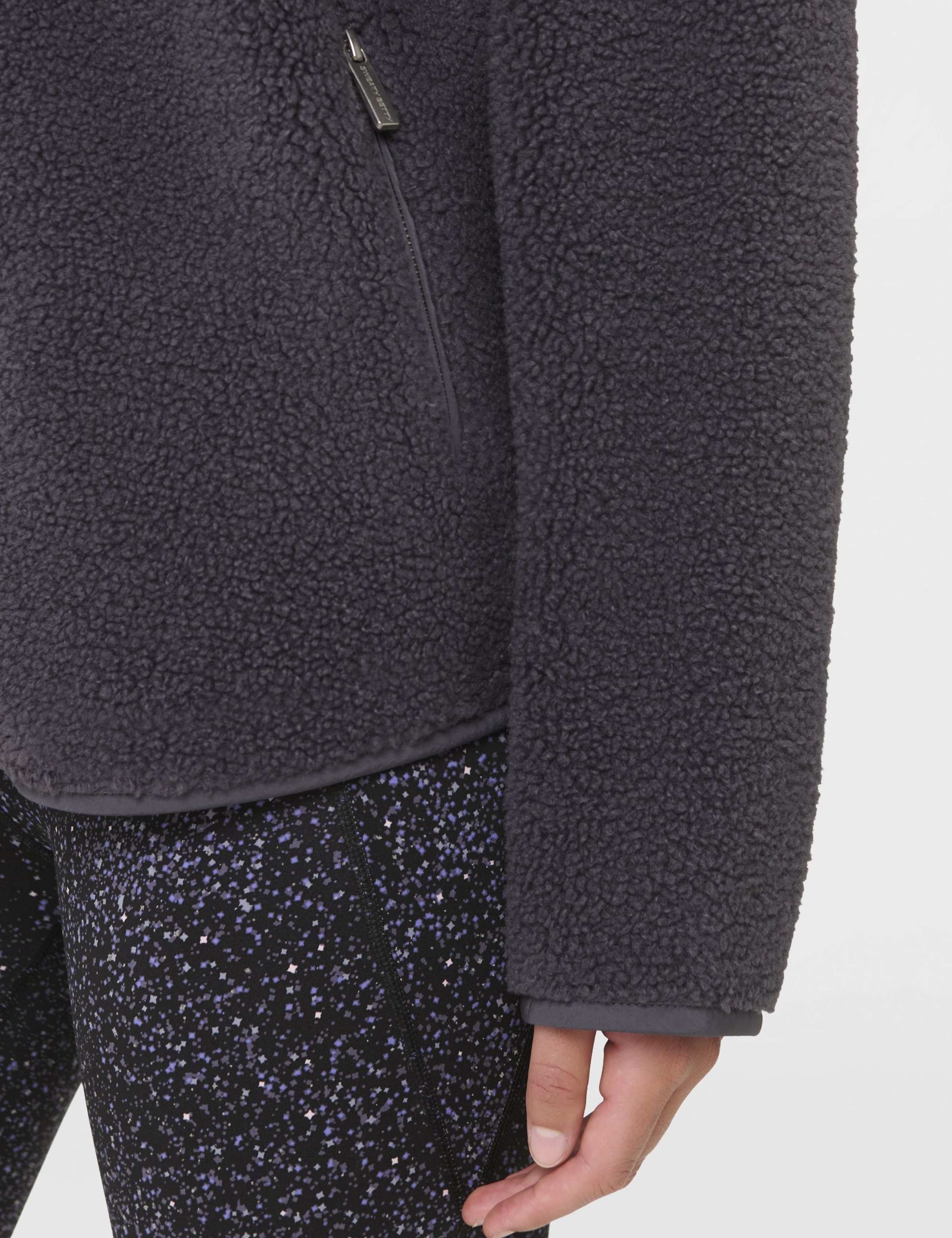 Plush Textured Zip Up Fleece Jacket 6 of 8