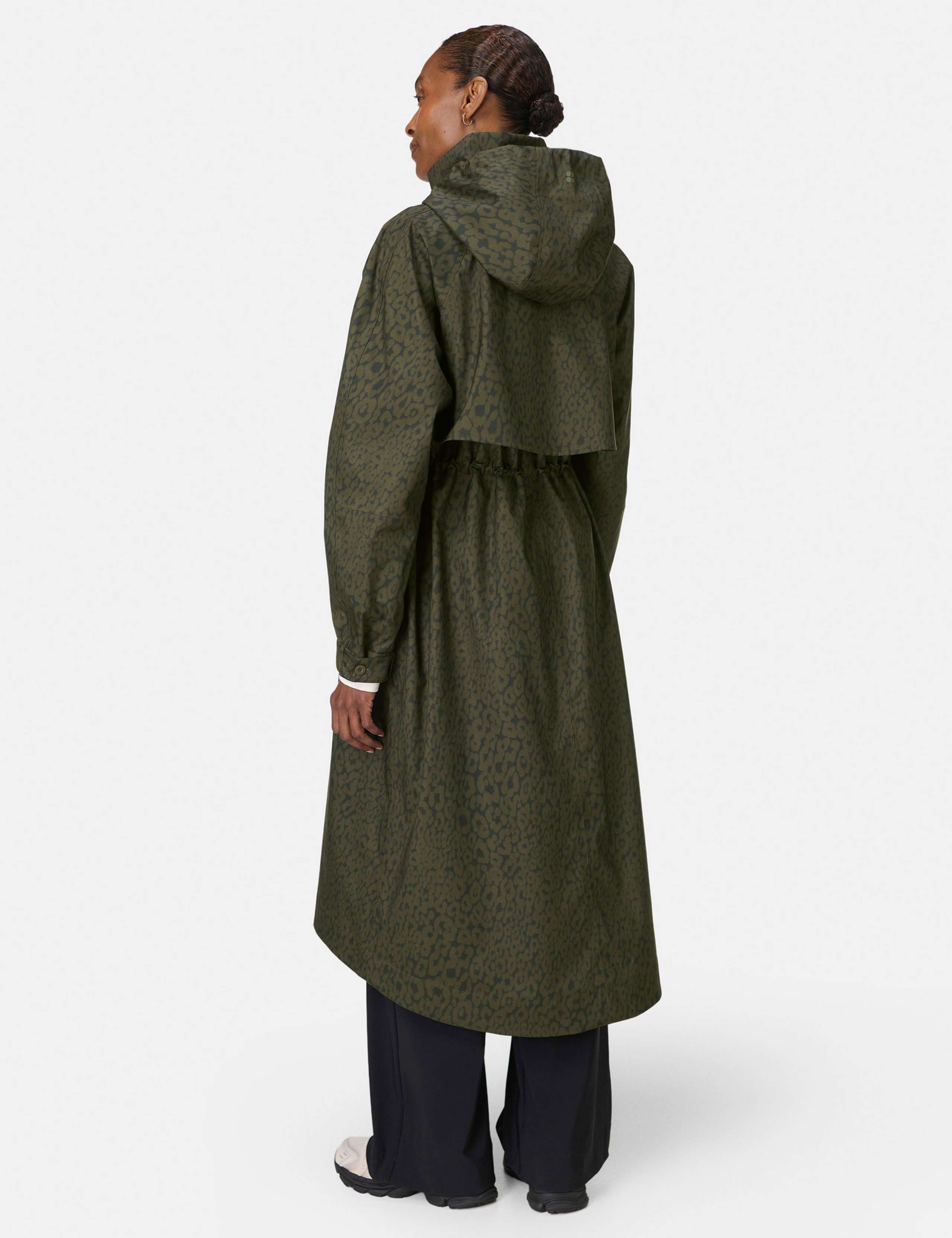 Motion Technical Animal Print Longline Parka 3 of 5