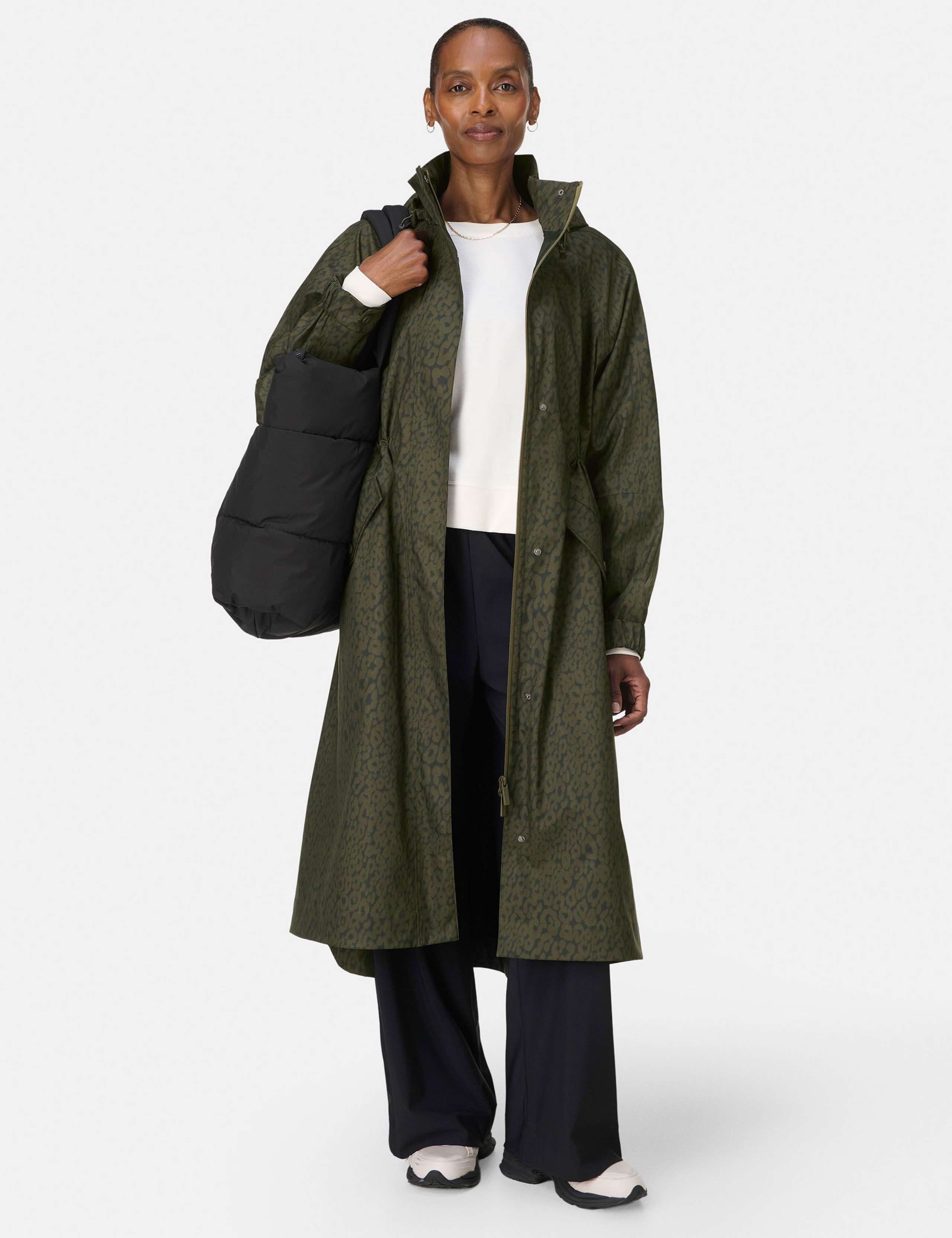 Motion Technical Animal Print Longline Parka 4 of 5