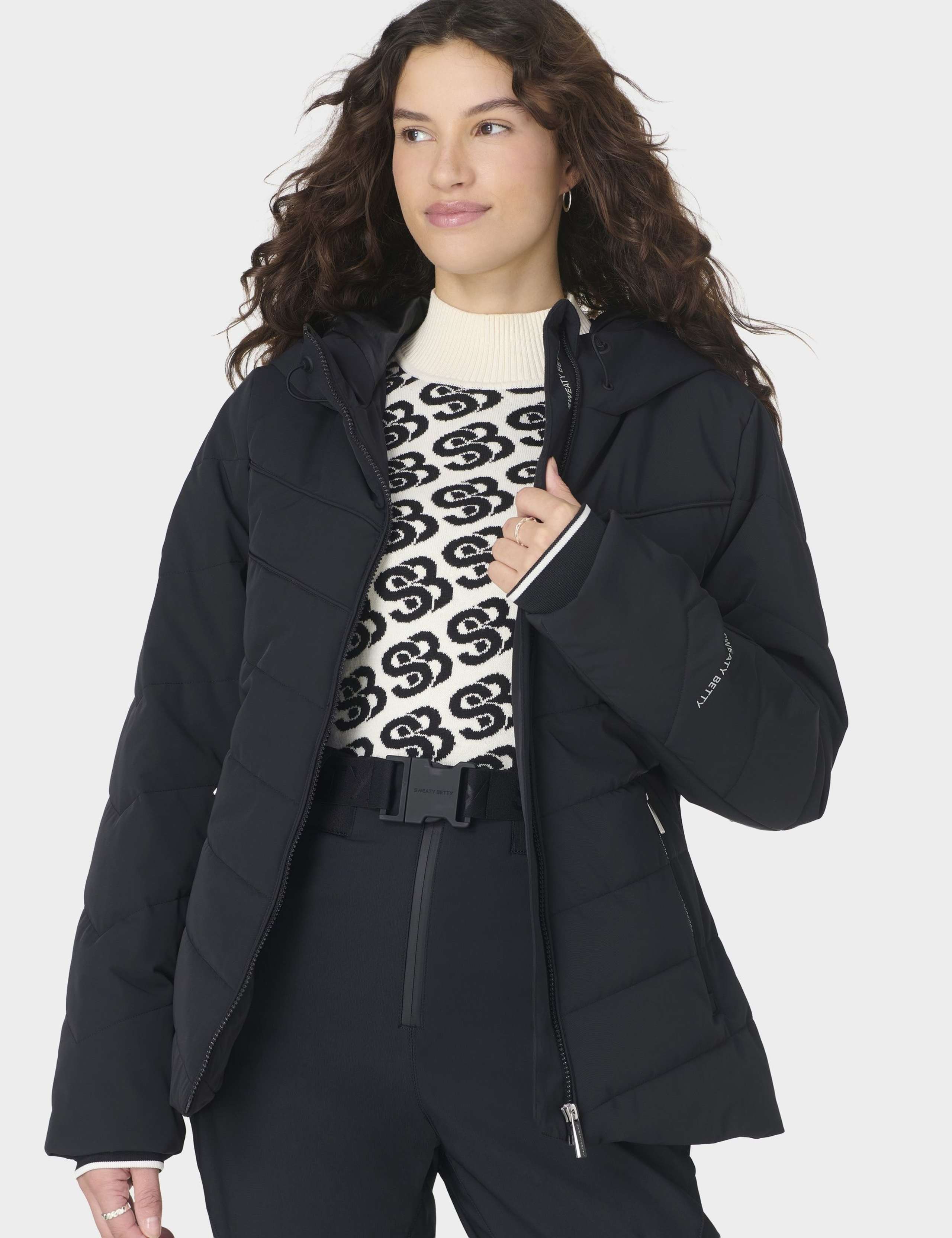 Exploration Chevron Hooded Ski Jacket 4 of 12