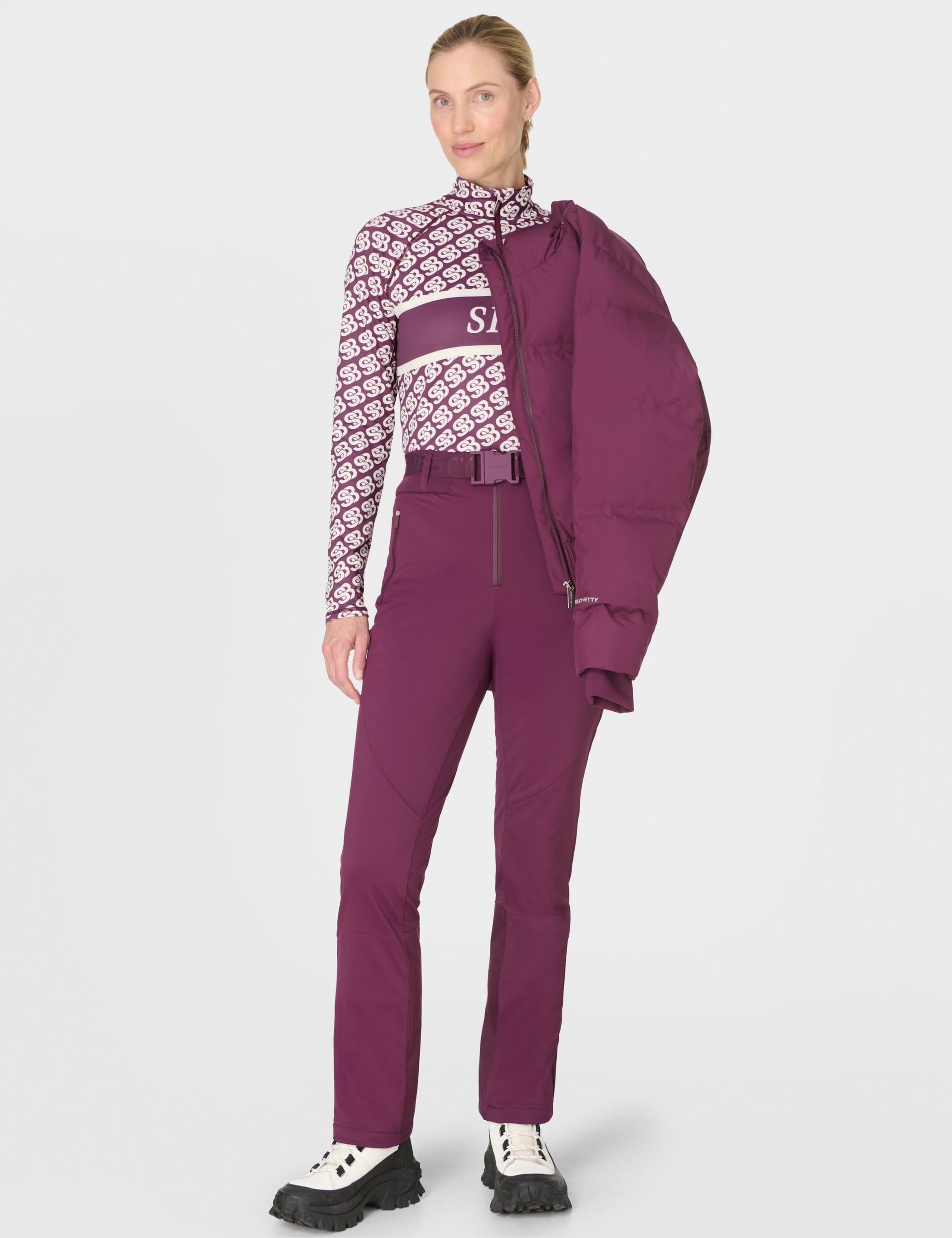 Power High Waist Sculpting Salopettes 3 of 9