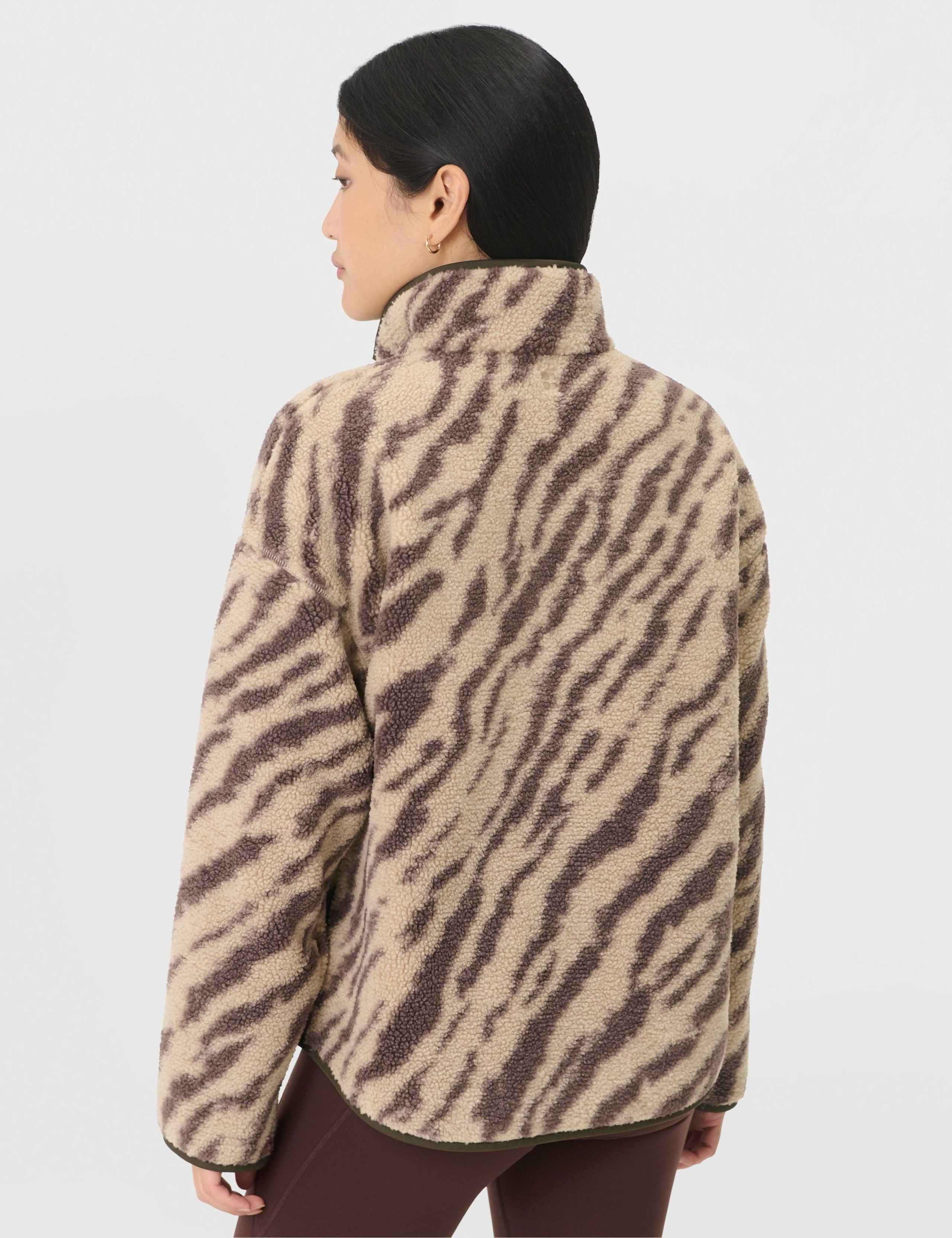 Plush Fleece Animal Print Sweatshirt 4 of 9