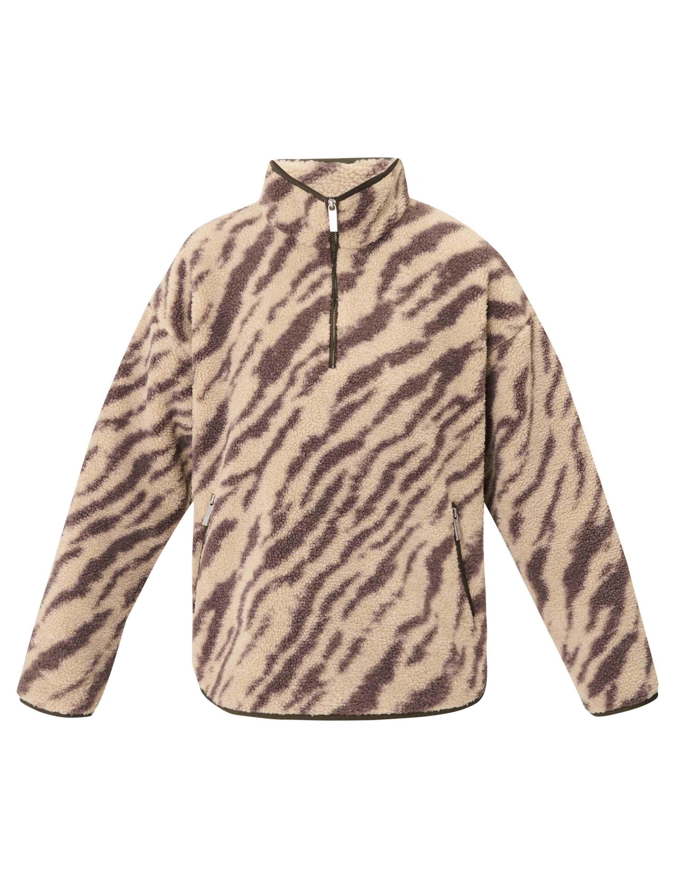 Plush Fleece Animal Print Sweatshirt 2 of 9