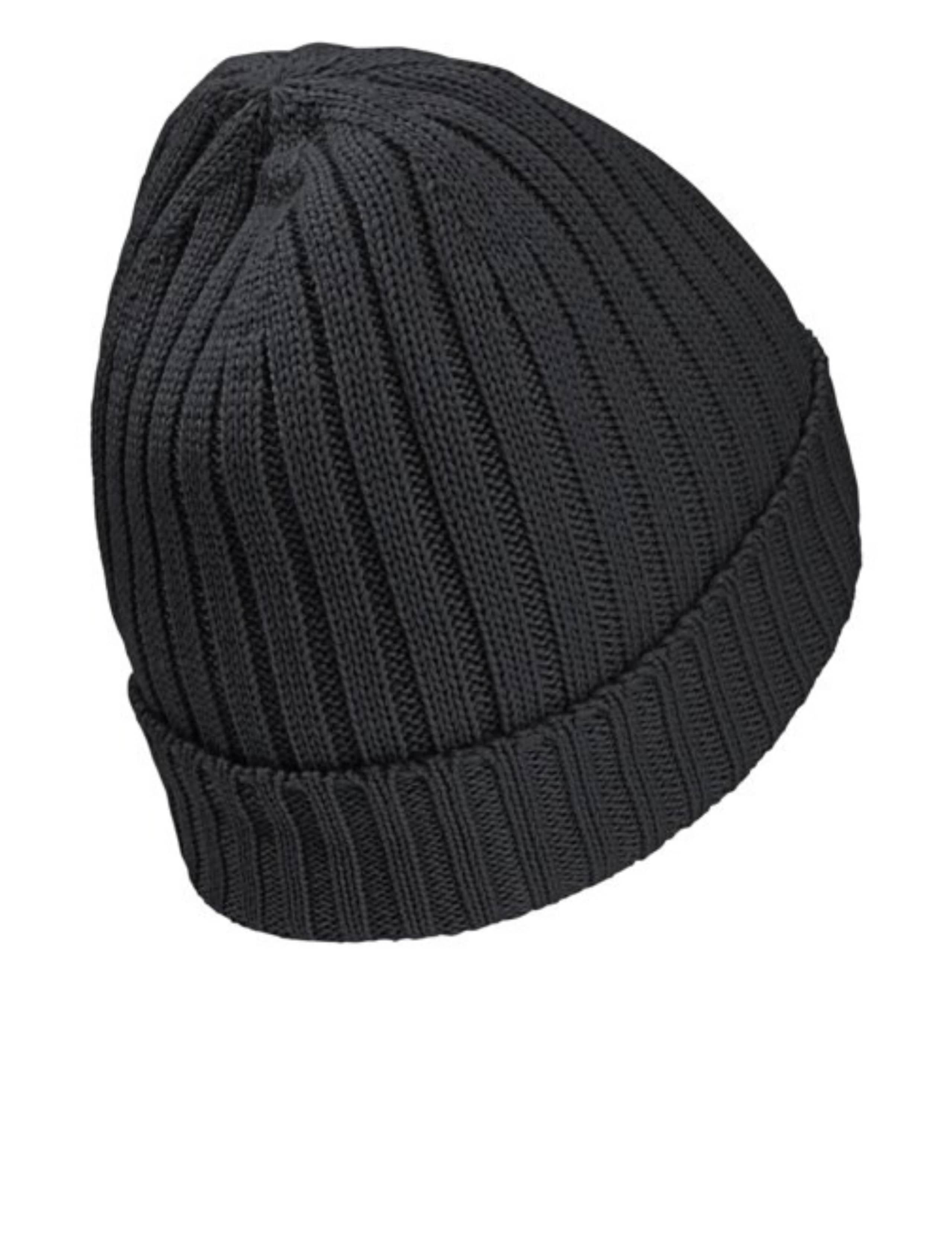 Wool Blend Ribbed Beanie Hat 4 of 5