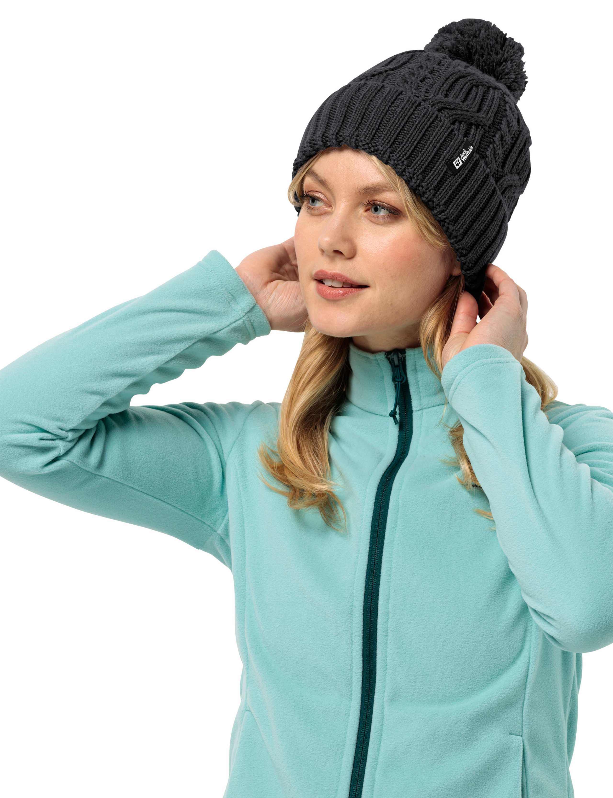 Wool Blend Fleece Lined Pompom Hat 2 of 2